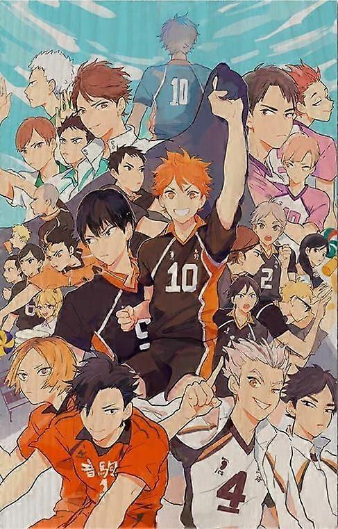 لغز 1000/500/300 قطعة الرسوم المتحركة اليابانية Haikyuu!! ملصق للعبة تخفيف الضغط العائلية للبالغين PPTU107