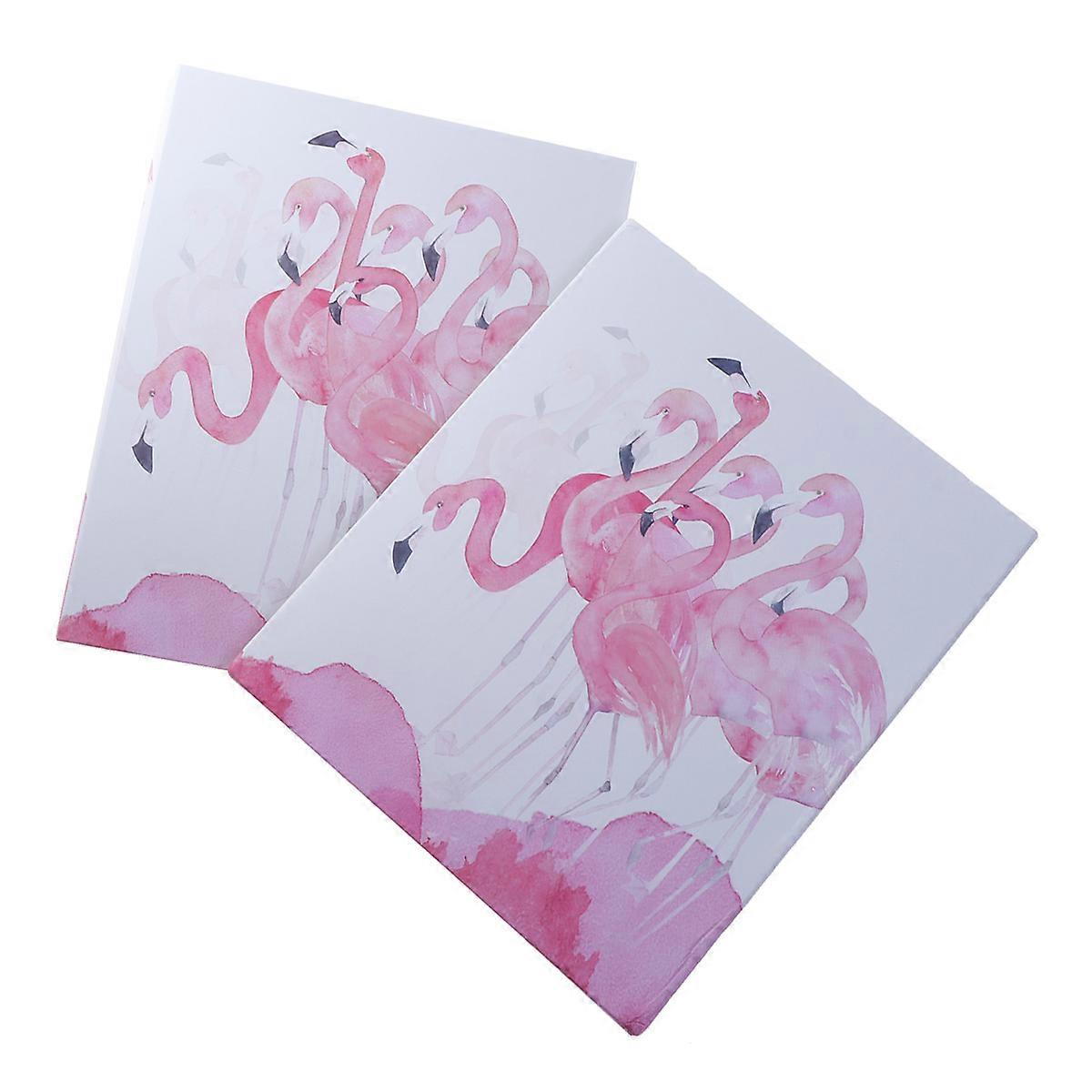 Photo Album Beautiful Box-Packed Insert Type Photo Storage Album (6 Inches, 200 Sheets, Flamingo Pattern)