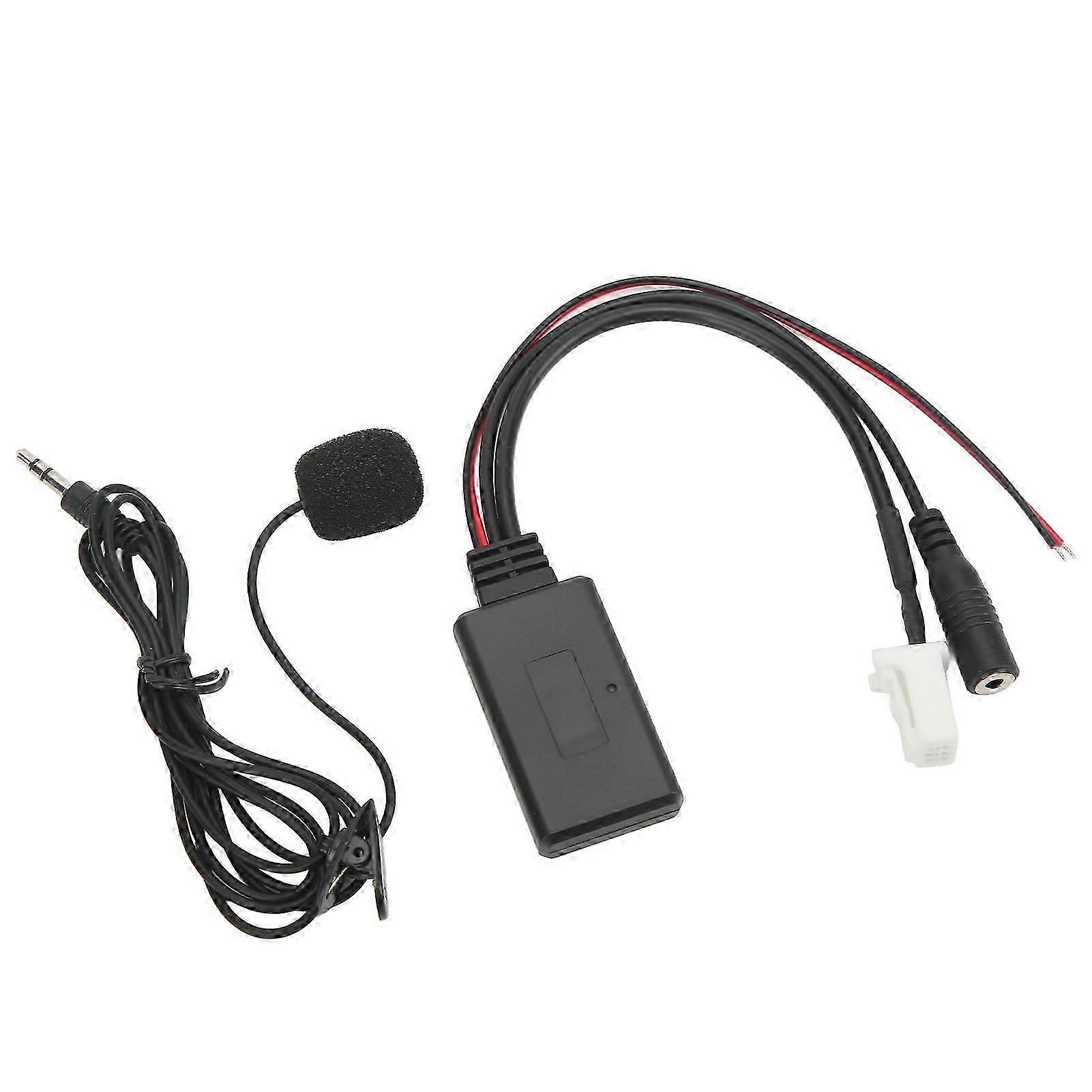 2025 Car Bluetooth Audio Cable Adapter with Microphone Hands Free Replacement for