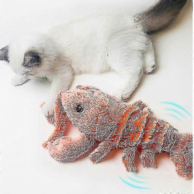 Cat Toys Electronic Cat Toy For Cats Pet Playing Electric Usb Charging Simulation Lobster Shape