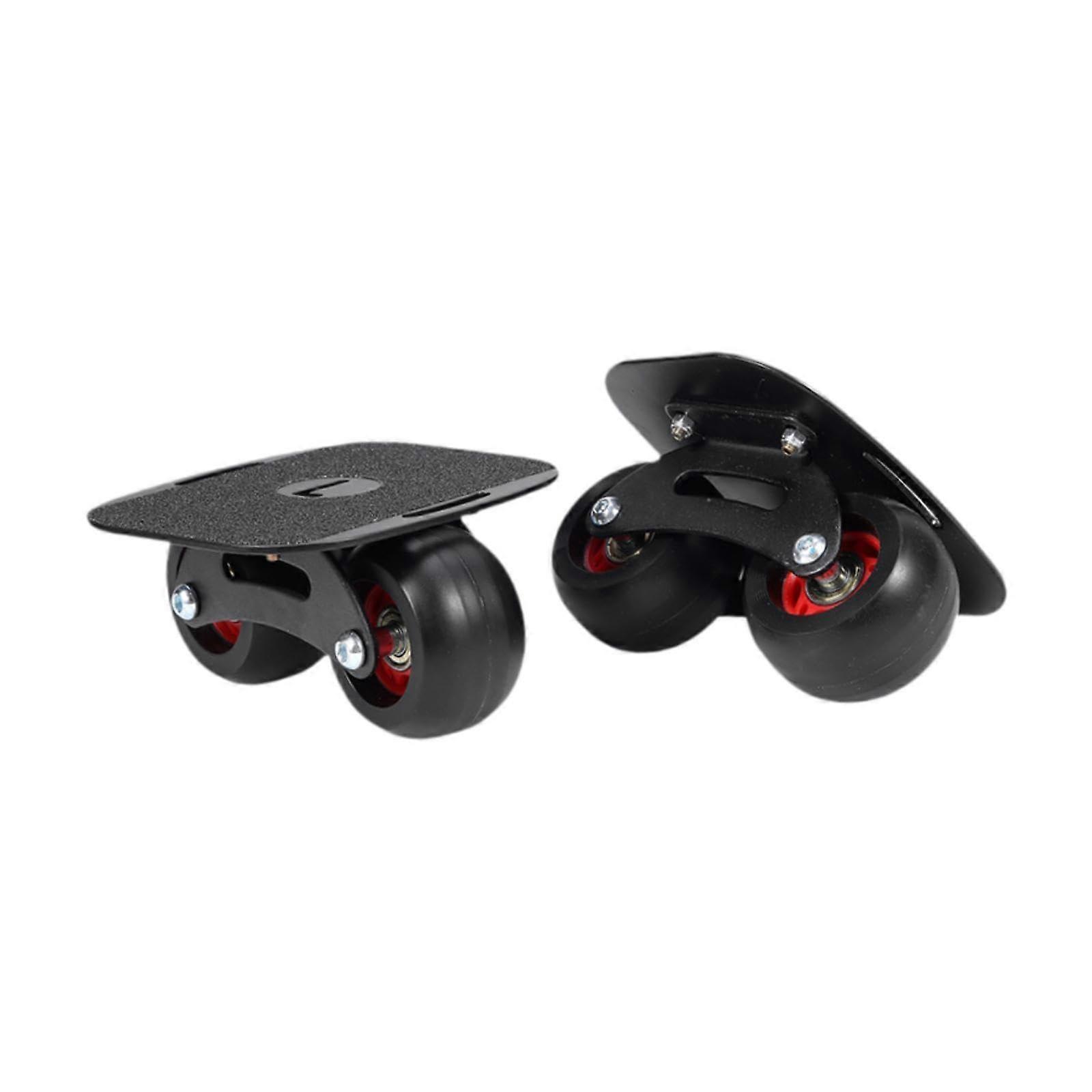 1 Pair Split Skateboards with Arc Black Wheels, Road Skates for Outdoor Sports, Lightweight and Durable Design