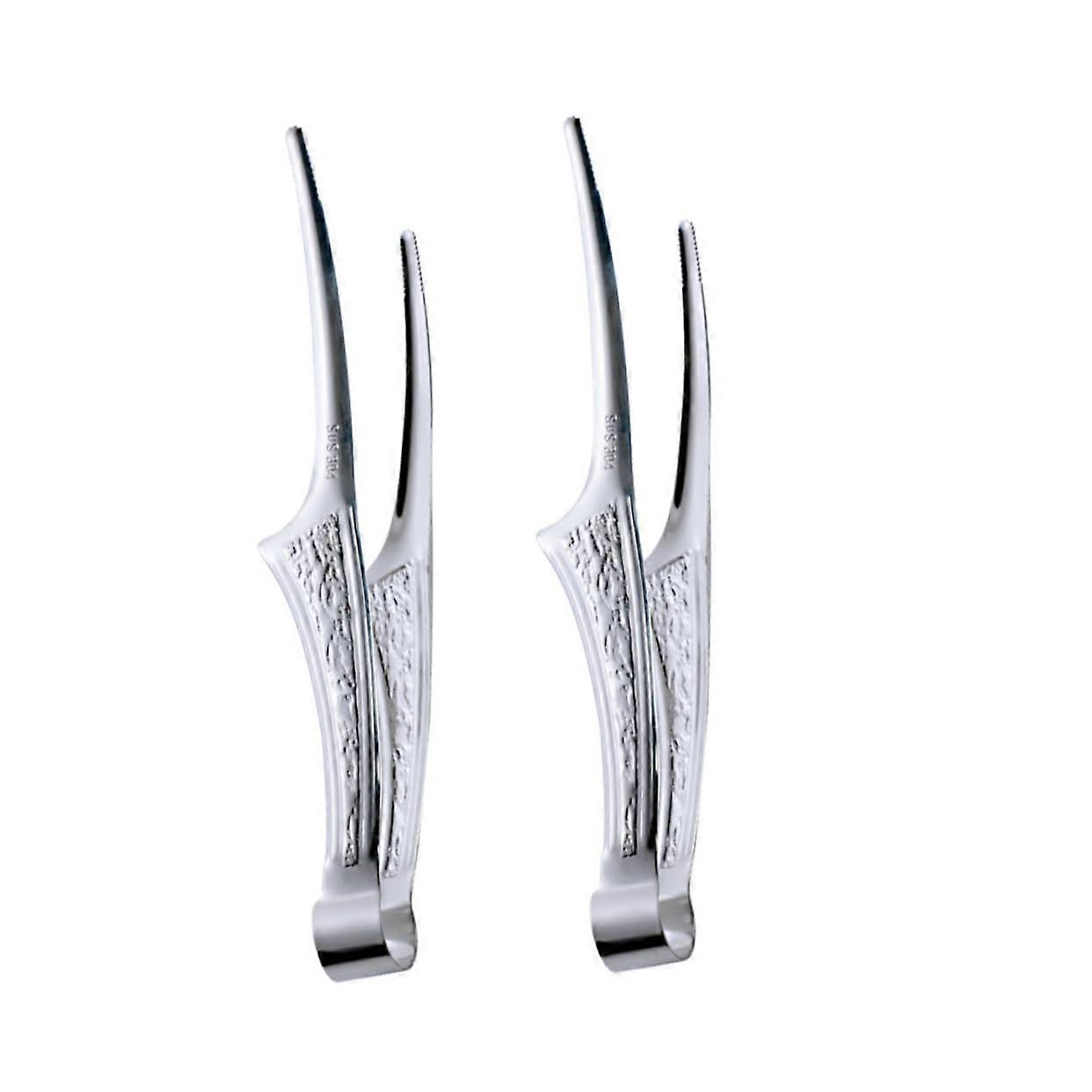 Grill Tongs Set of 2, Versatile BBQ Clamps for Grilling Meat and Vegetables, Durable, Portable, Lightweight Design
