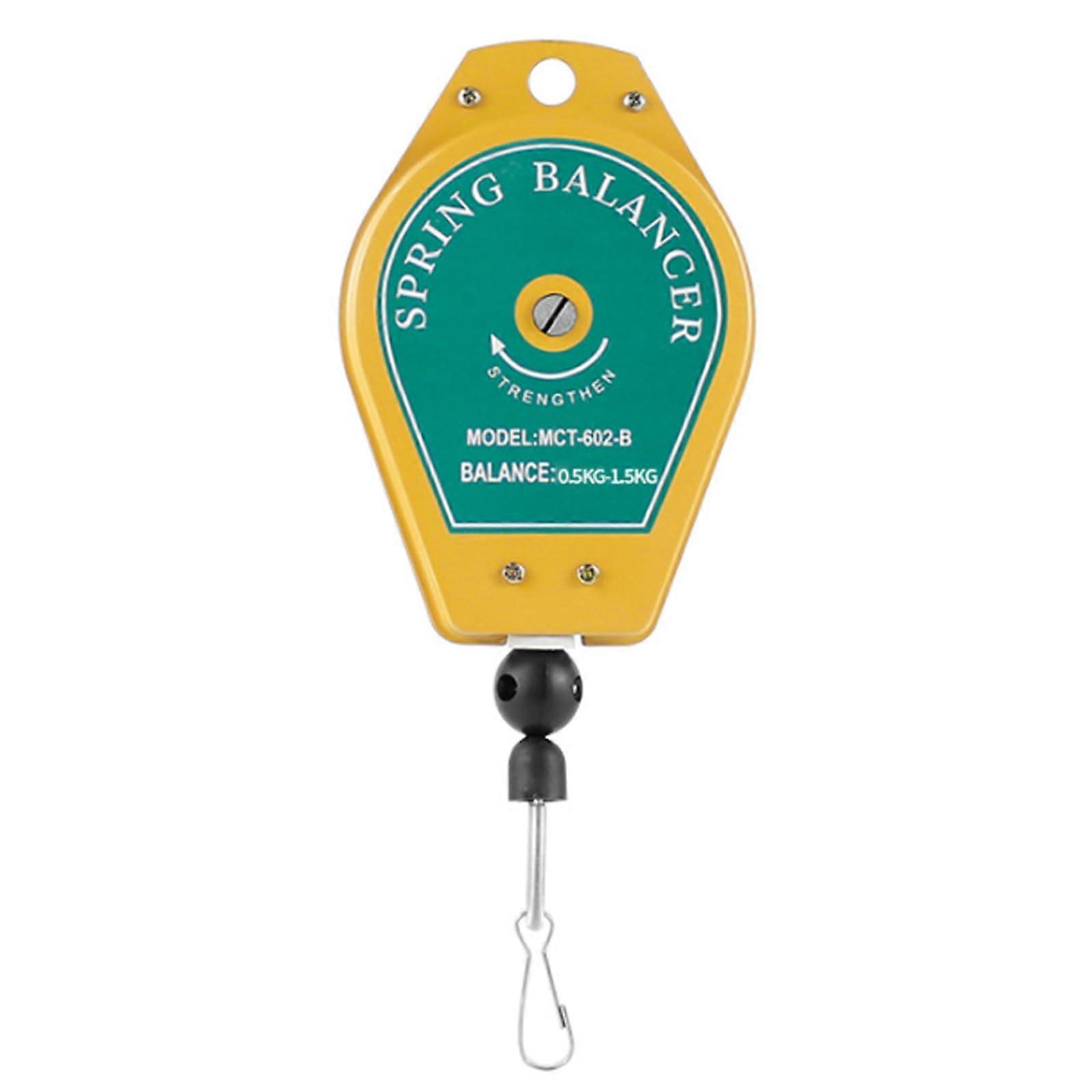 Retractable spring pull, strong load capacity, improve efficiency, for hanging, transporting tools, Yellow 0.51.5kg