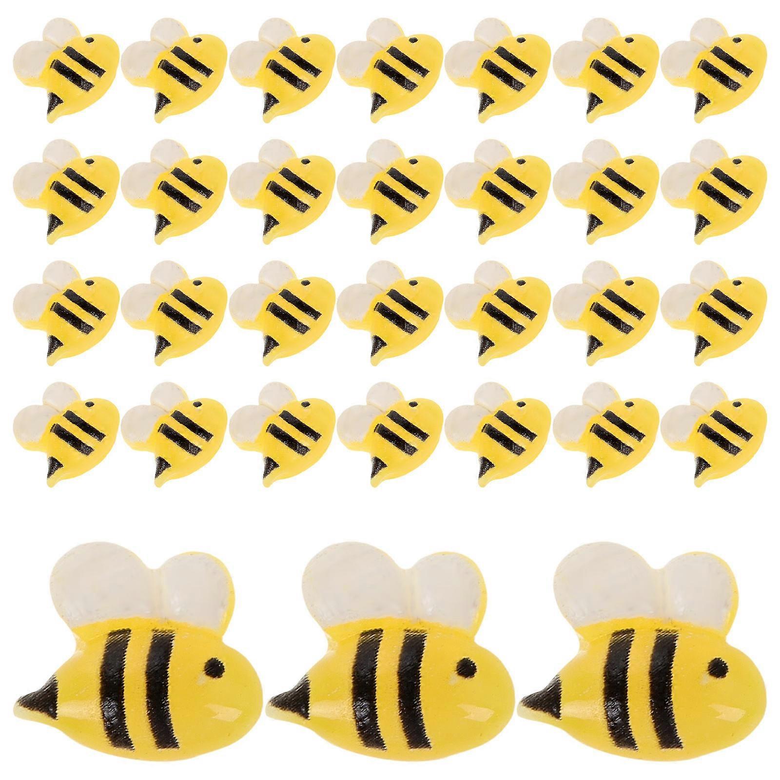 a polished and engaging product description for your **50pcs Mini Resin Bee Charms**:

 

✨ **50pcs Mini Resin Bee Charms – Adorable DIY Craft