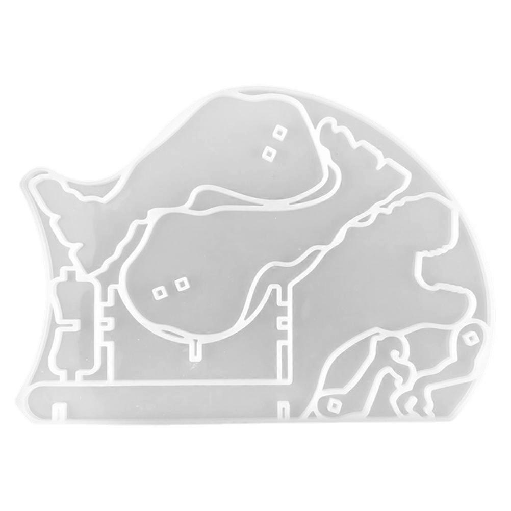 Silicone Moulds For Resin Dinosaur Shaped Wine Rack Making Creative Design 8.65X5.93X0.24in 1Pcs