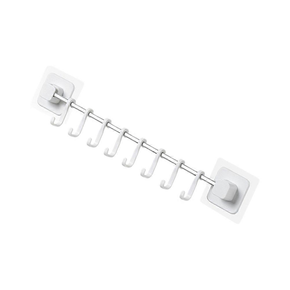 Wall Row Hook Tool Hooks Kitchen Use Pvc Material Storage Organization 1Set