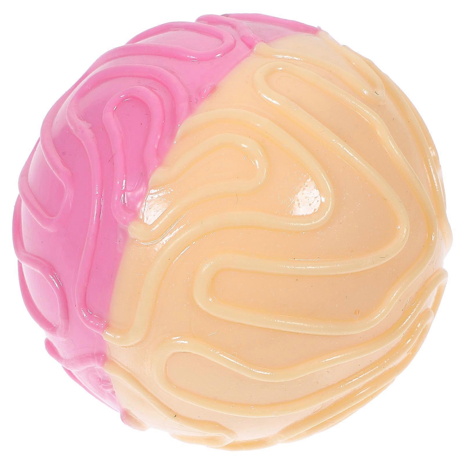 Teeth Cleaning Puppy Teething Ball Multi Indoor Play Rubber 2.4 2.4 2.4in 1Pcs