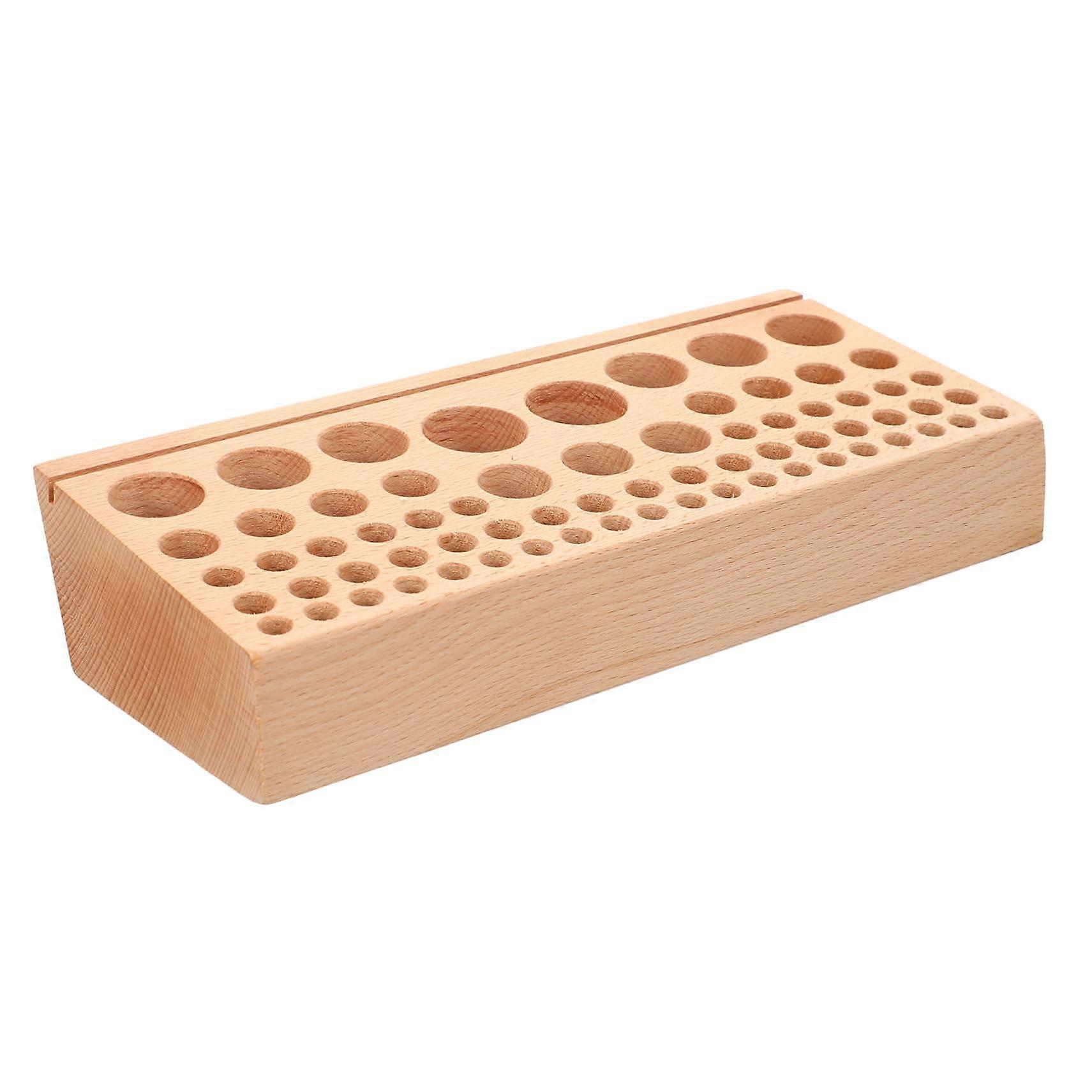 68 Perforated Storage Rack Holder Tool Bag Electrician Kit ABS Tool Storage Tool Storage Practical Tool Holder Leather MultiHole Tool Table Wood