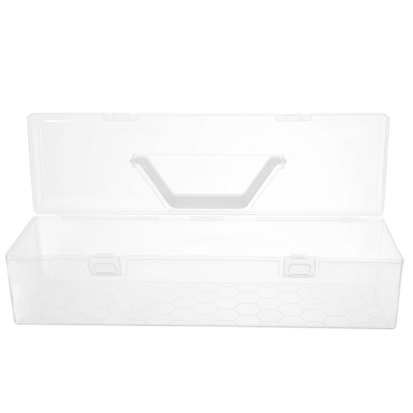 Paint Brush Container Portable Storage Box For Diy Art Painting Handheld Tool Organizer 34.5x10x10cm Item Organization 1Pack