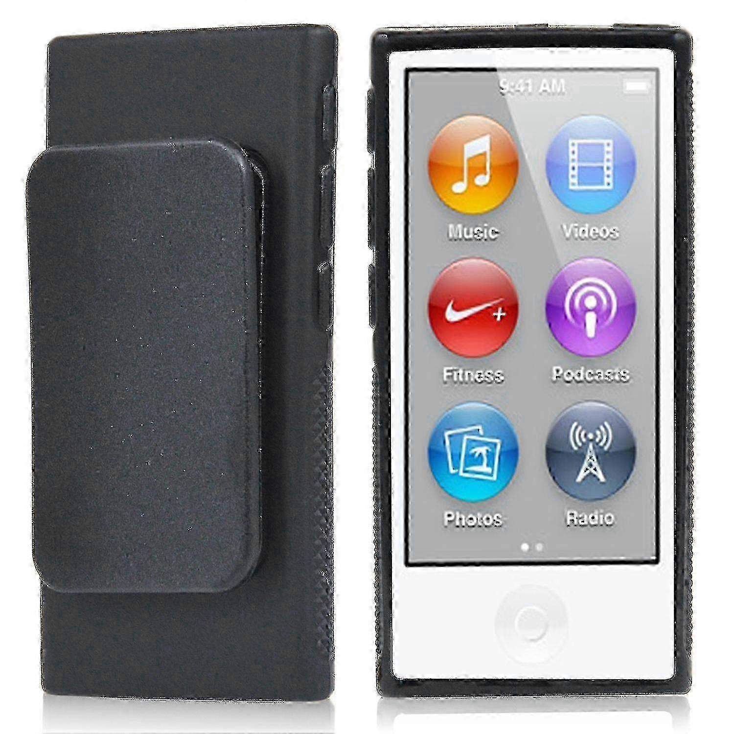 iPod Nano 7th Gen için Siyah TPU Jel Kılıf - Trixes Koruyucu Kapak