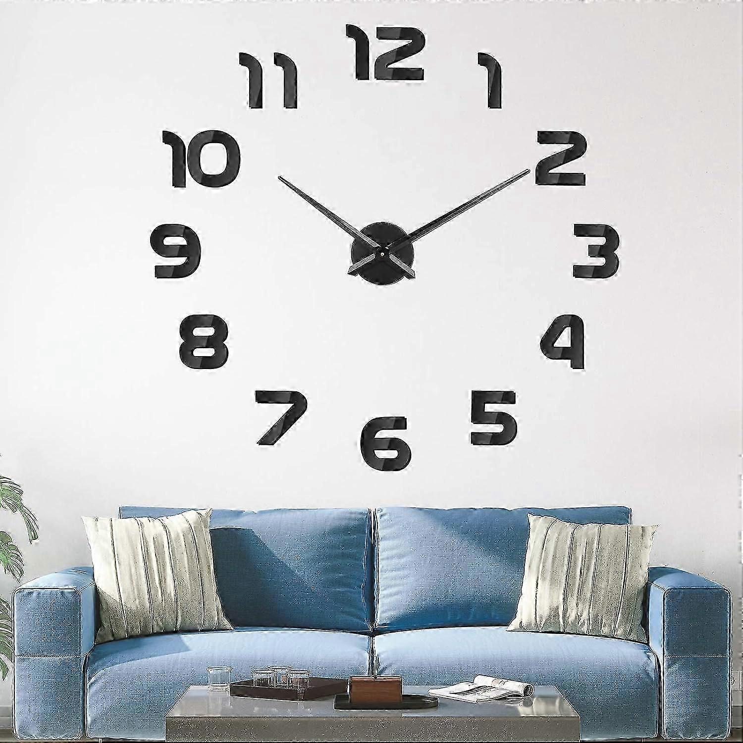DIY Wall Clock Wall Sticker - Modern Silent Wall Clock 120cm