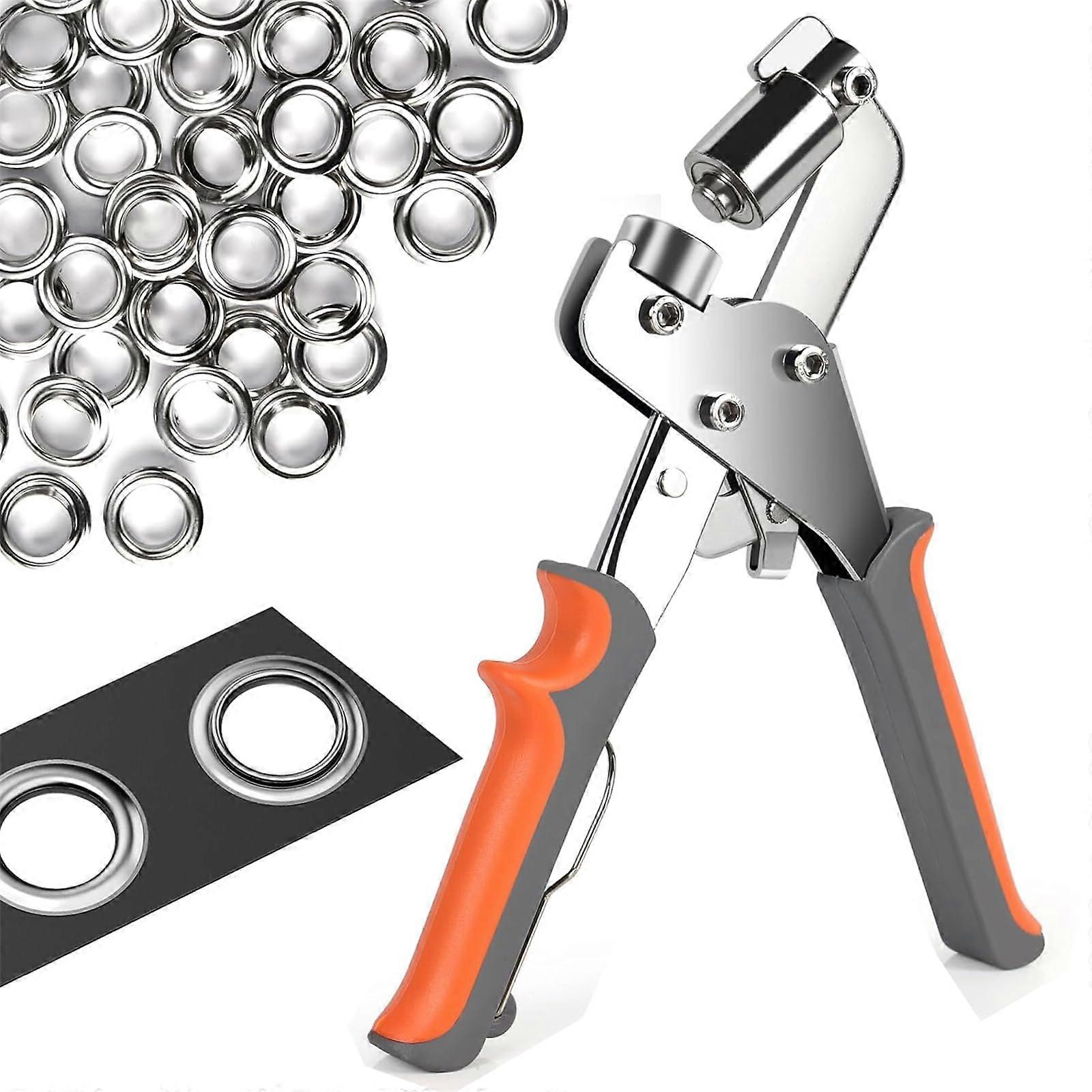 Eyelet Pliers for Tarpaulins and Fabrics with 500 Eyelets (Ø 10mm)