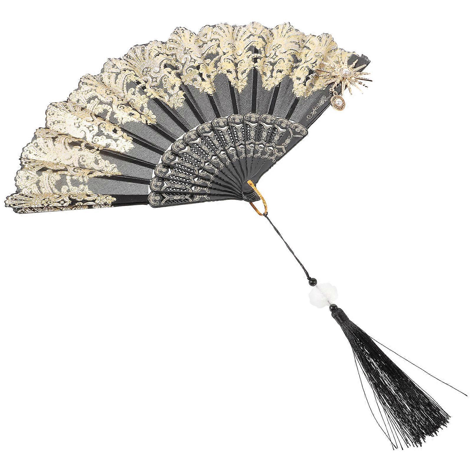 Folding Fan Chinese Style Fan For Photo Shoot 1Set