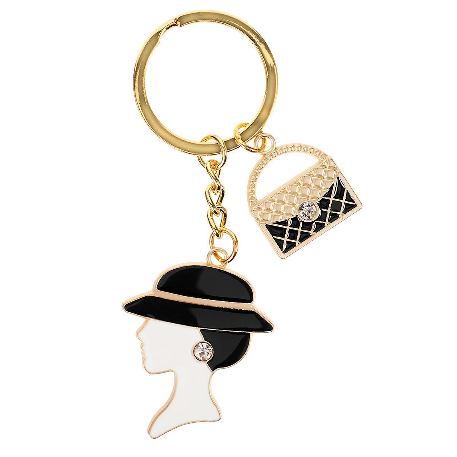 Backpack Hanging Keychain Zinc Alloy Pendant present for Mother Multi Color 9.00X3.20X0.50CM Workmanship 1Set