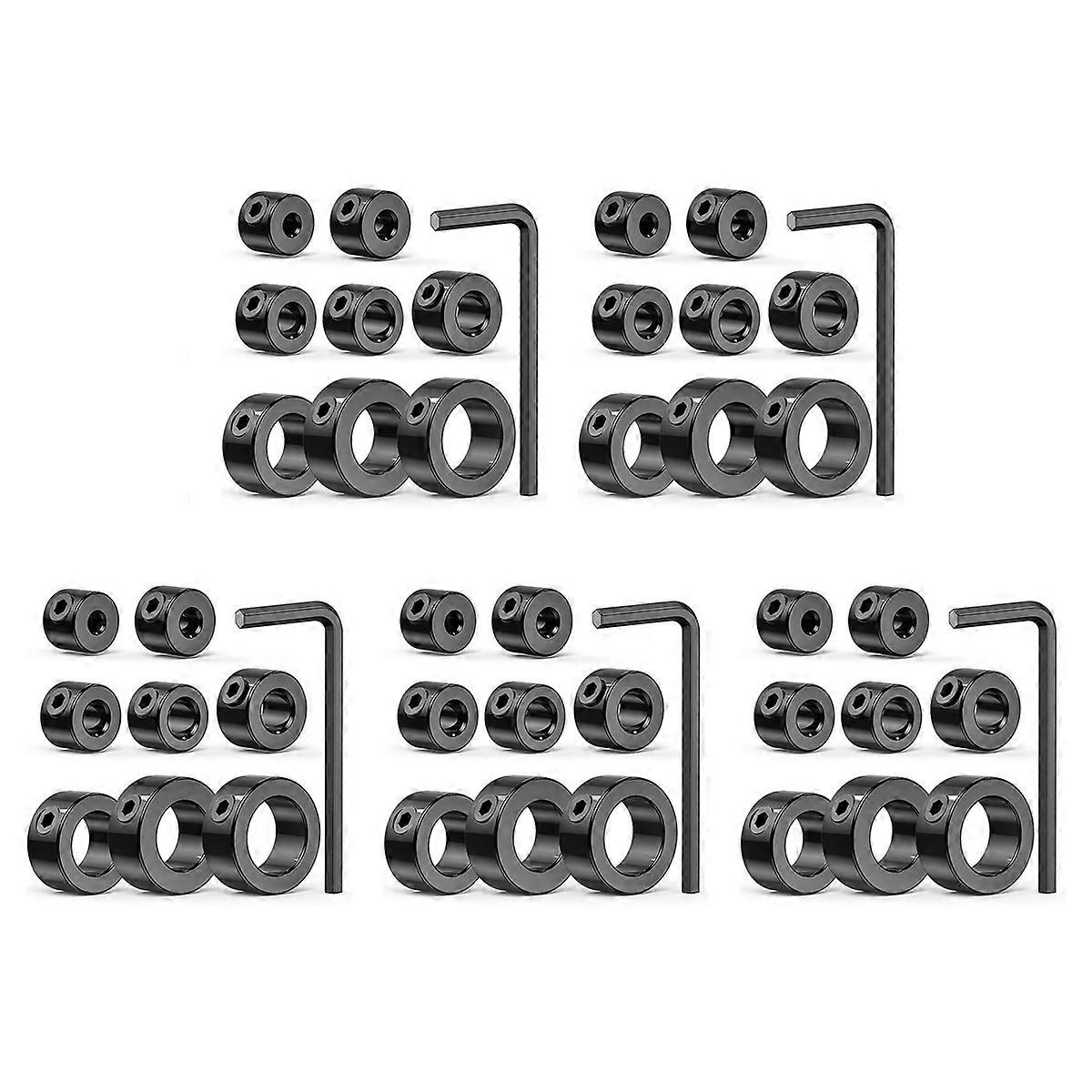 9PCS Adjustable Drill Depth Collar Limit Ring with Carbon Steel Set