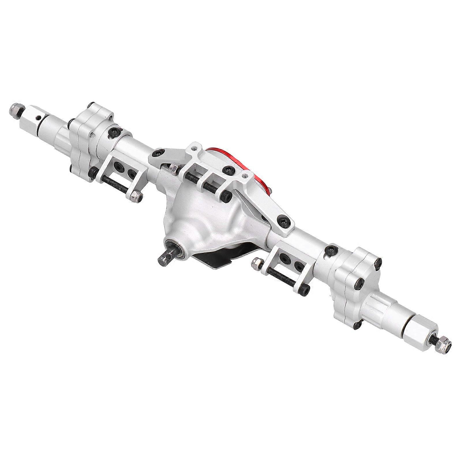 Universelle erhöhte Hinterachse aus Aluminiumlegierung für SCX10 RC-Auto der 1. und 2. Generation, Silber