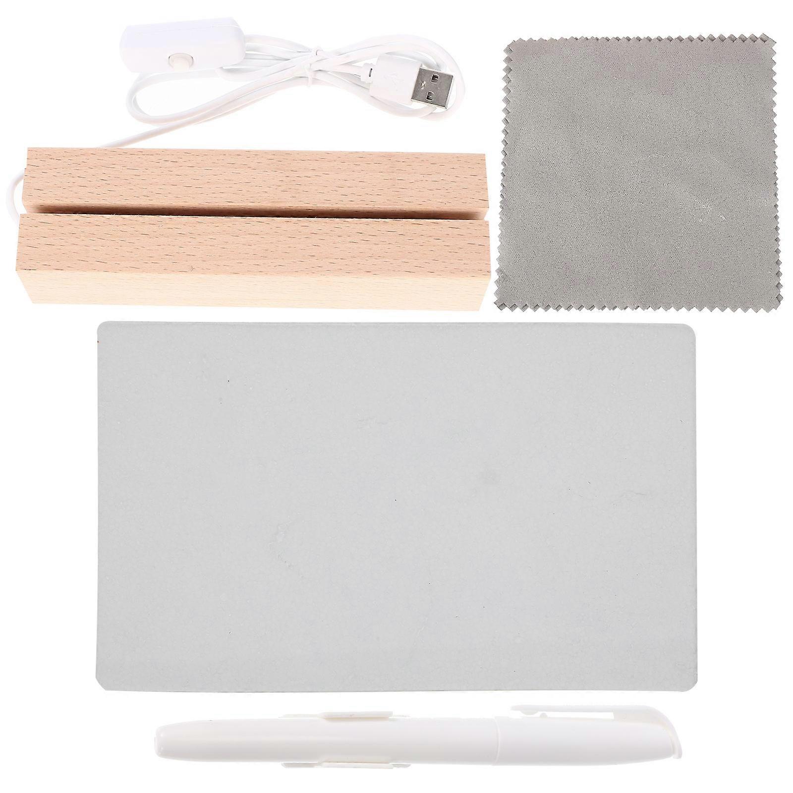Desktop Note Board Acrylic Dry Erase Board Close Friends 30X21CM Message Leaving 1 Set