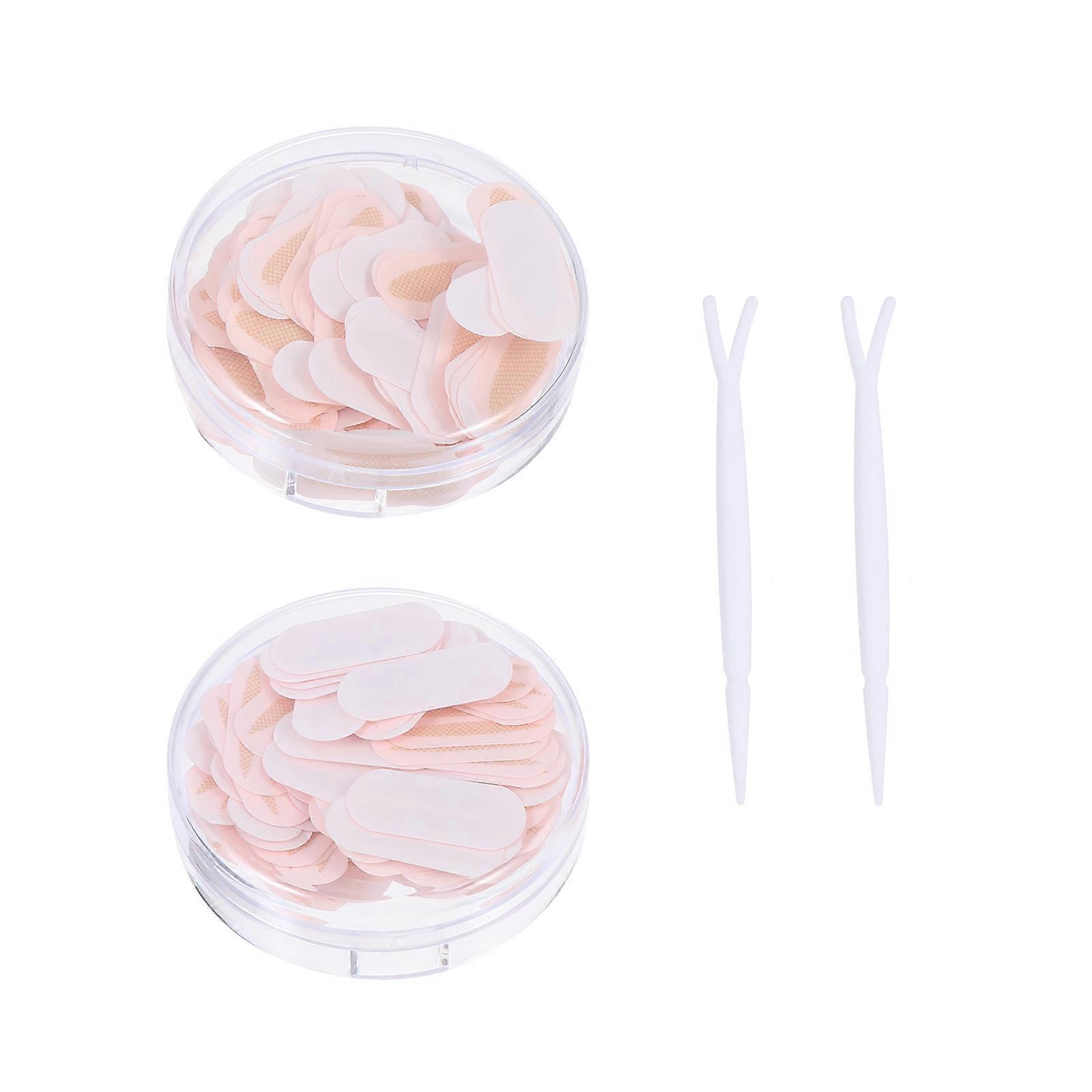 Eyelid Lift Stickers Double Eyelid Decals Makeup 2Set Crescent Sweat-Resistant ABS Material