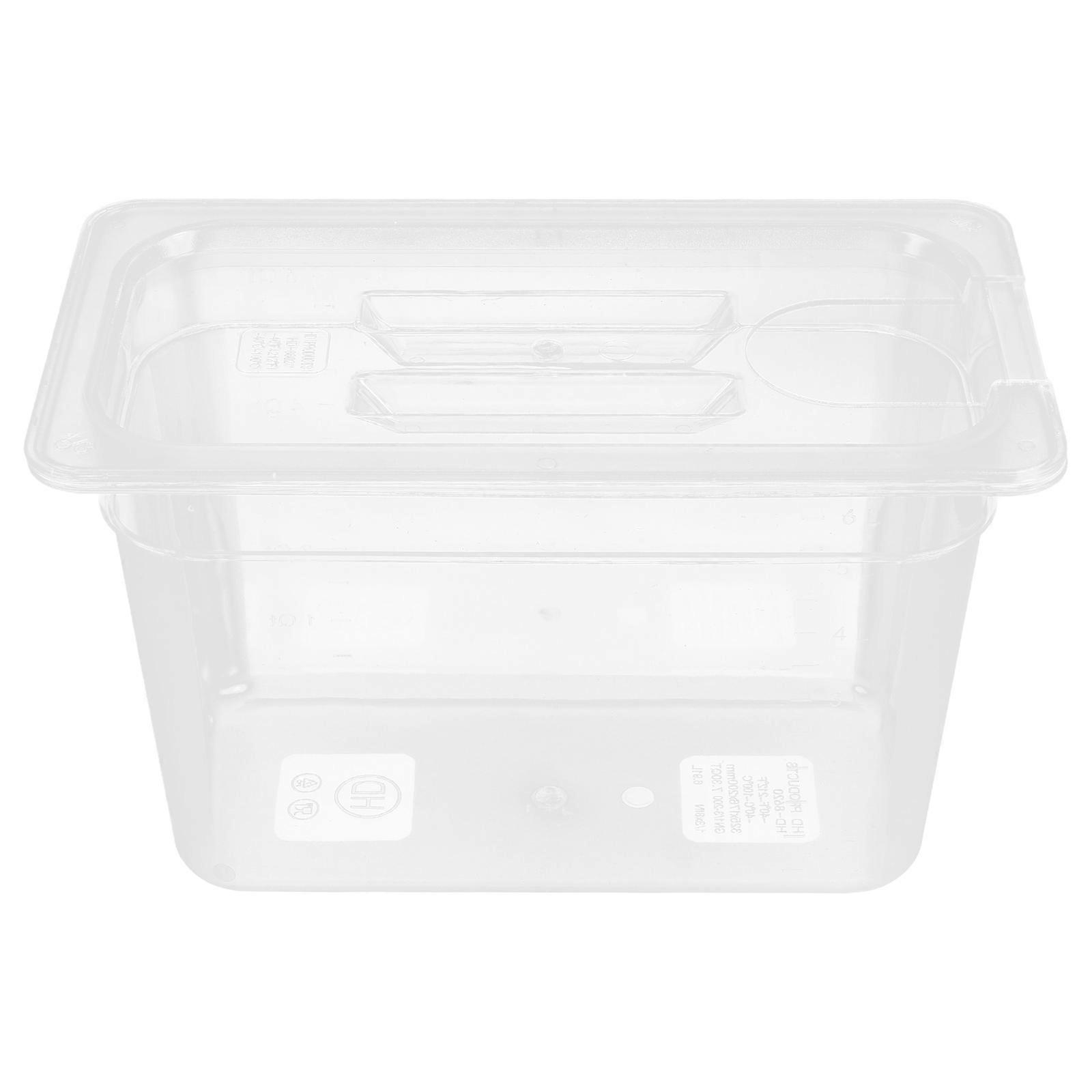 Slow Cooker Container for Sous Vide Cooking Transparent Storage Case for Food Prep and Storage Easy to Clean