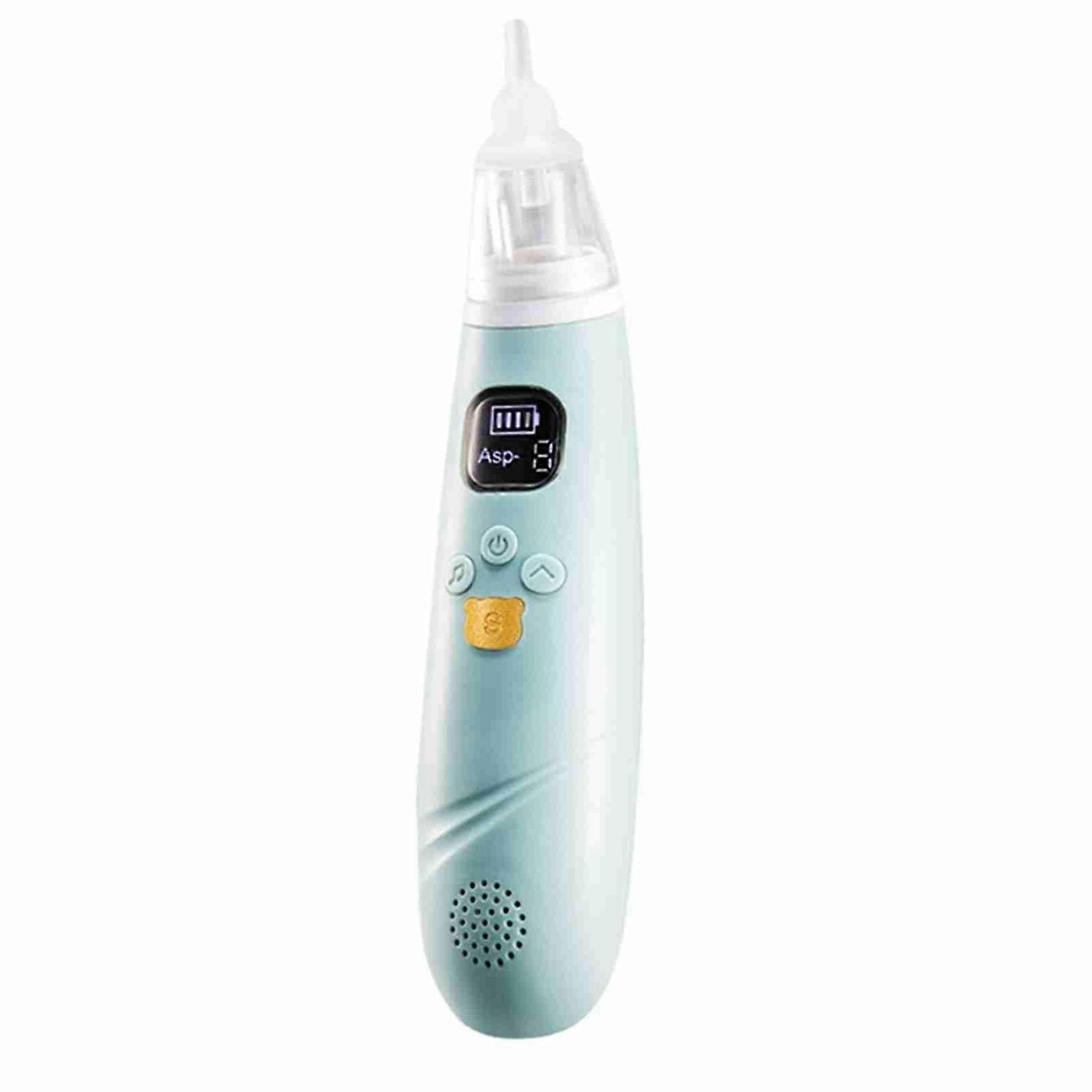 Handheld Electric Baby Nasal Aspirator Baby Nose Sucker Nose Cleaner for Infants 3 Suction Levels Low Noise Anti-backflow Built-in Battery Soothing M
