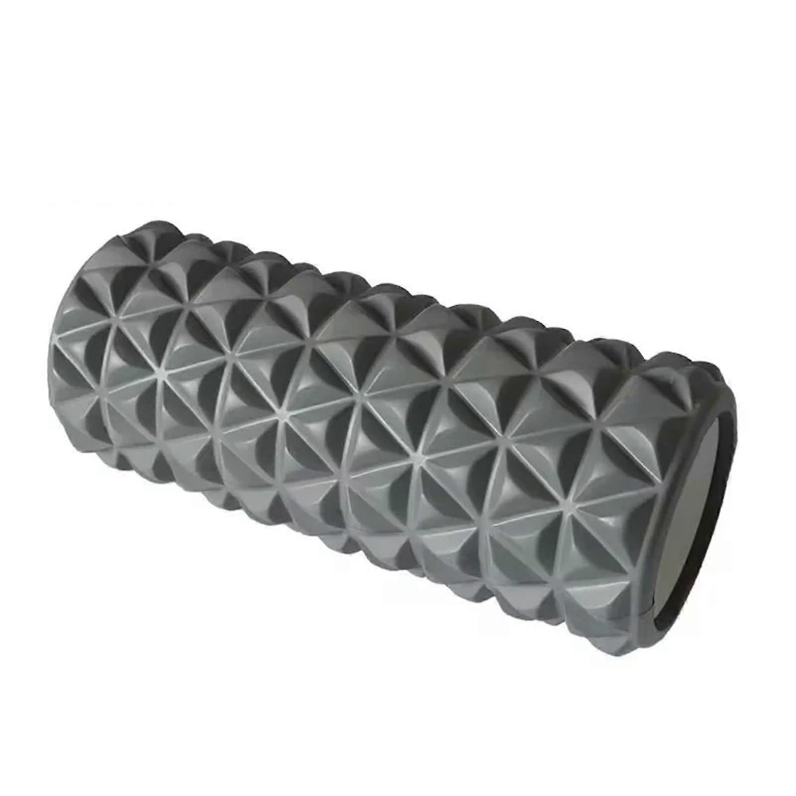 Pilates Reformer Foam Roller Grid Trigger Point Therapy Home Training (Grey)