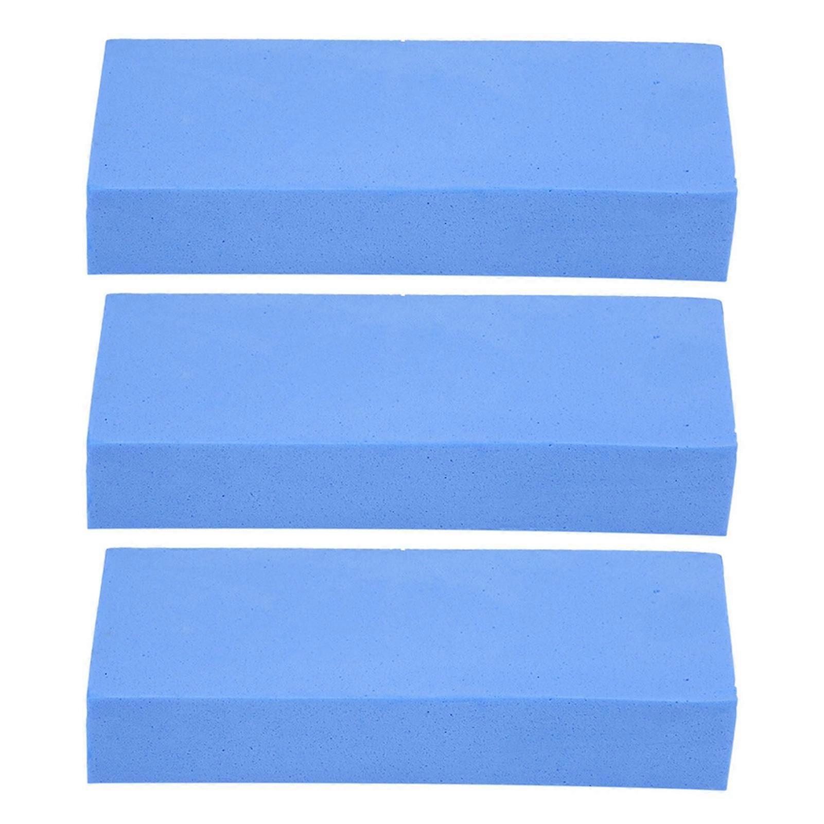 3Pcs Car Multifunctional PVA Super Absorbent Cleaning Sponge Block Washing Tools Blue