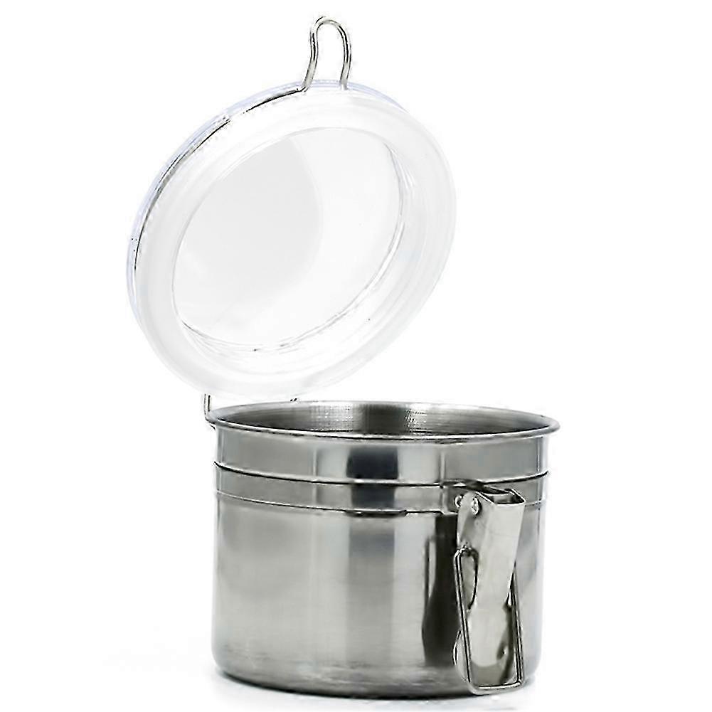 Stainless Steel Sealed Jar for Coffee, Milk Powder, Tea, and Grain Storage, 4-Inch Fresh-Keeping Jar