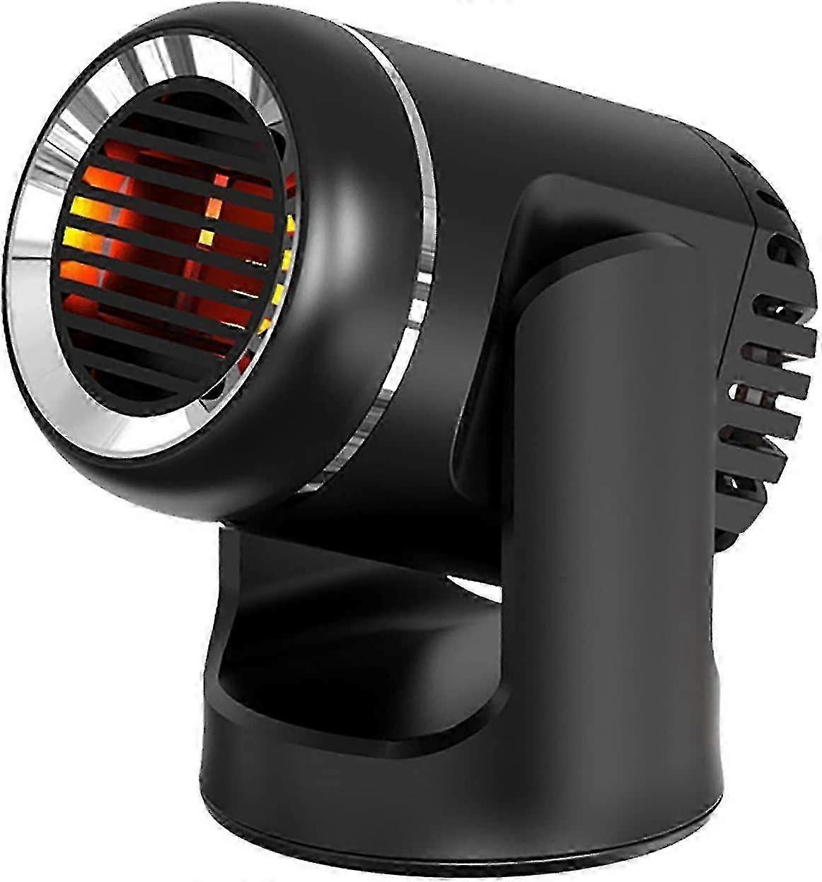 12V Portable Car Heater - 2 in 1 with 360 Rotating Base, 120W - Quick Heat Feature