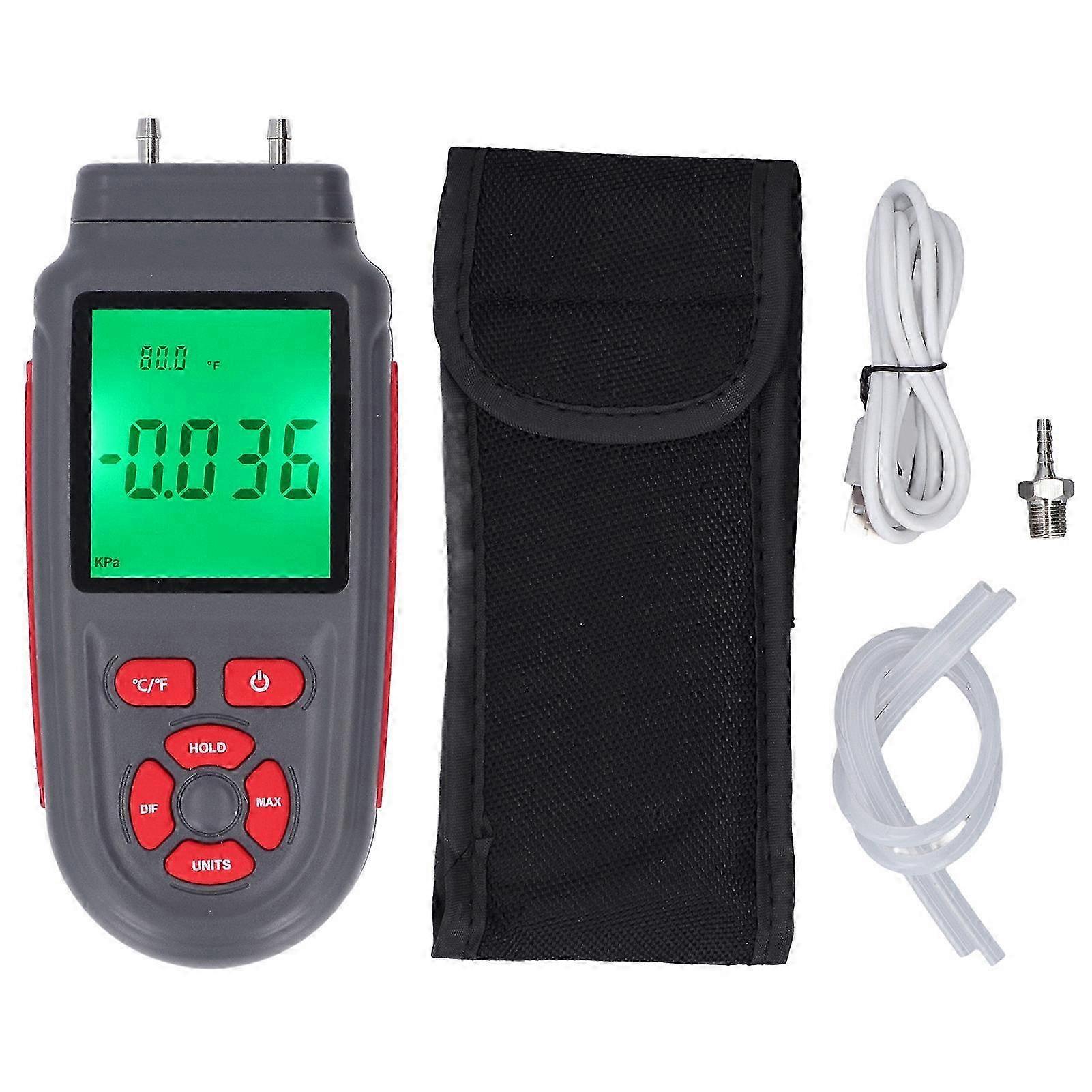 Handheld Digital Manometer with ABS Shell and High Accuracy Display for HVAC Gas Pressure Testing in Mining Areas