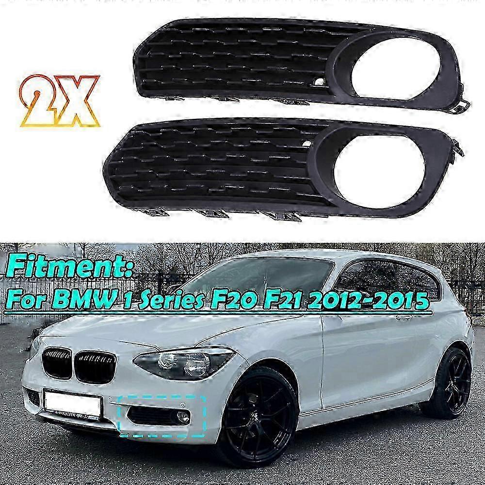 Zderzak przedni samochodu Światło przeciwmgielne Osłony lamp Kratki Grill Kompatybilny z niektórymi markami 1 Series F20 F21 116i 118i 120i 2012-2015