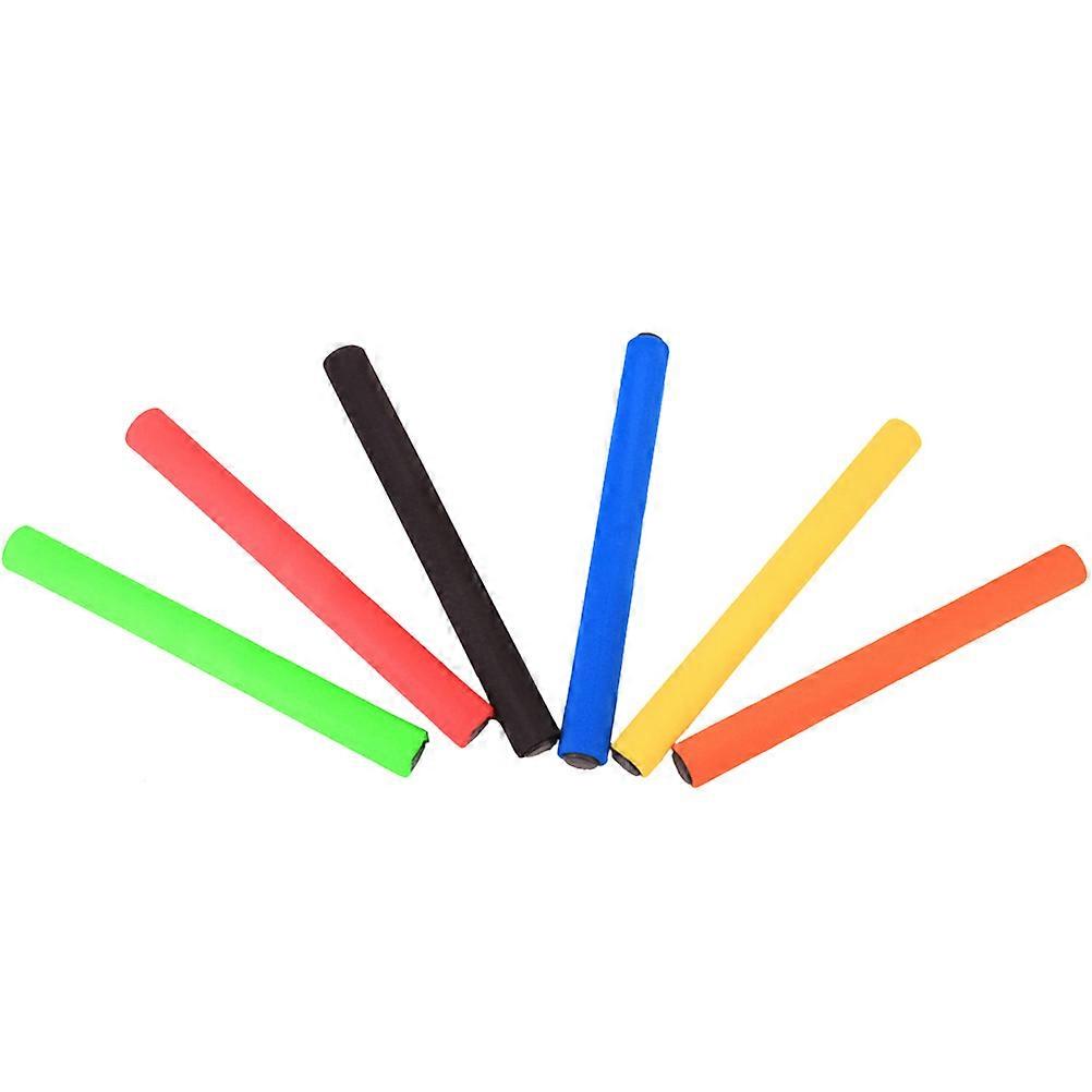 Game Tool Relay Relay Races Gym Equipment for Kids Green Color 30x3.2x3.2cm Size 6Pcs