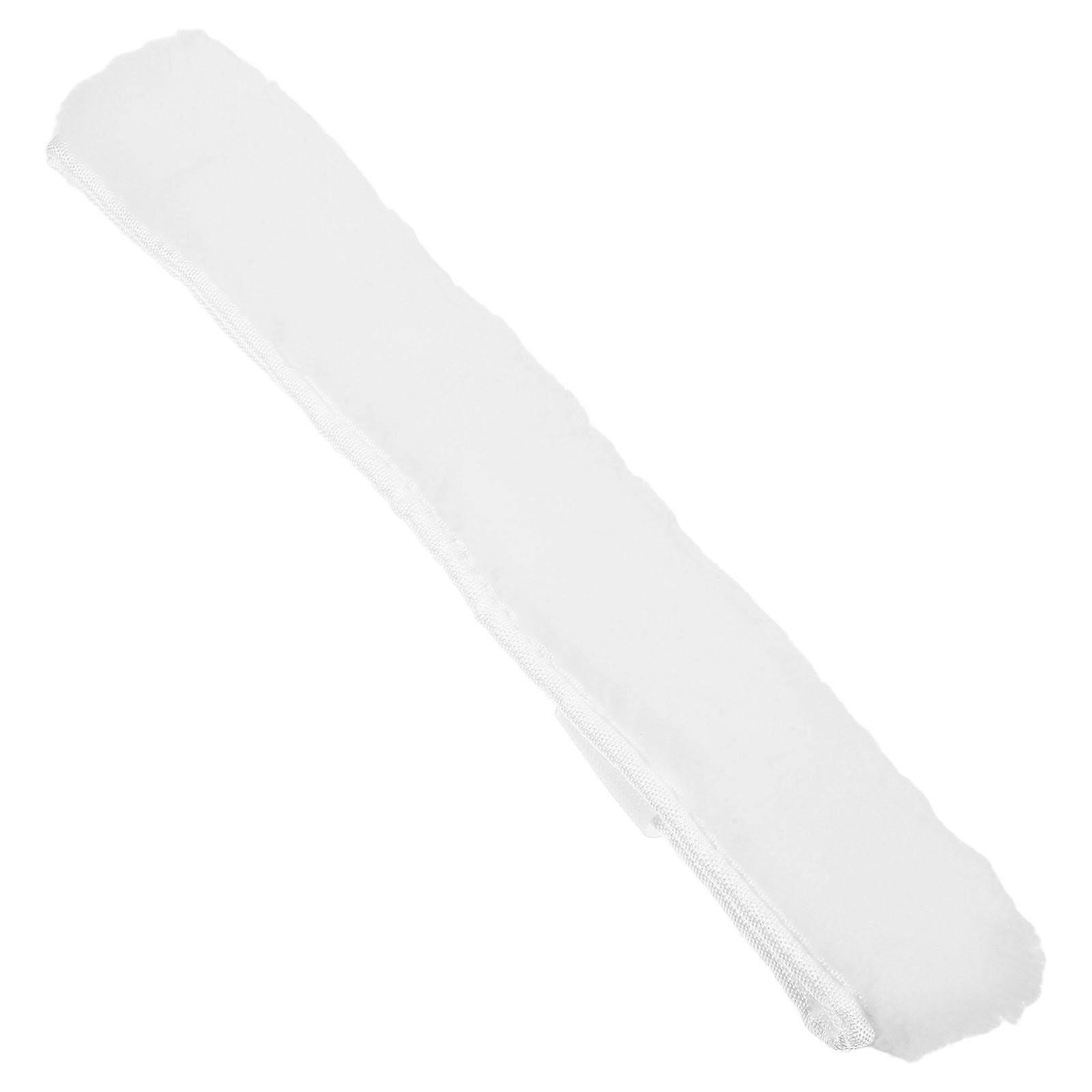 Window Washer Replacement Sleeve, Soft Microfiber Refill, Washable Reusable Scrubber Pads for Window Cleaning, White, 14.57 x 2.56 x 1.18 Inches
