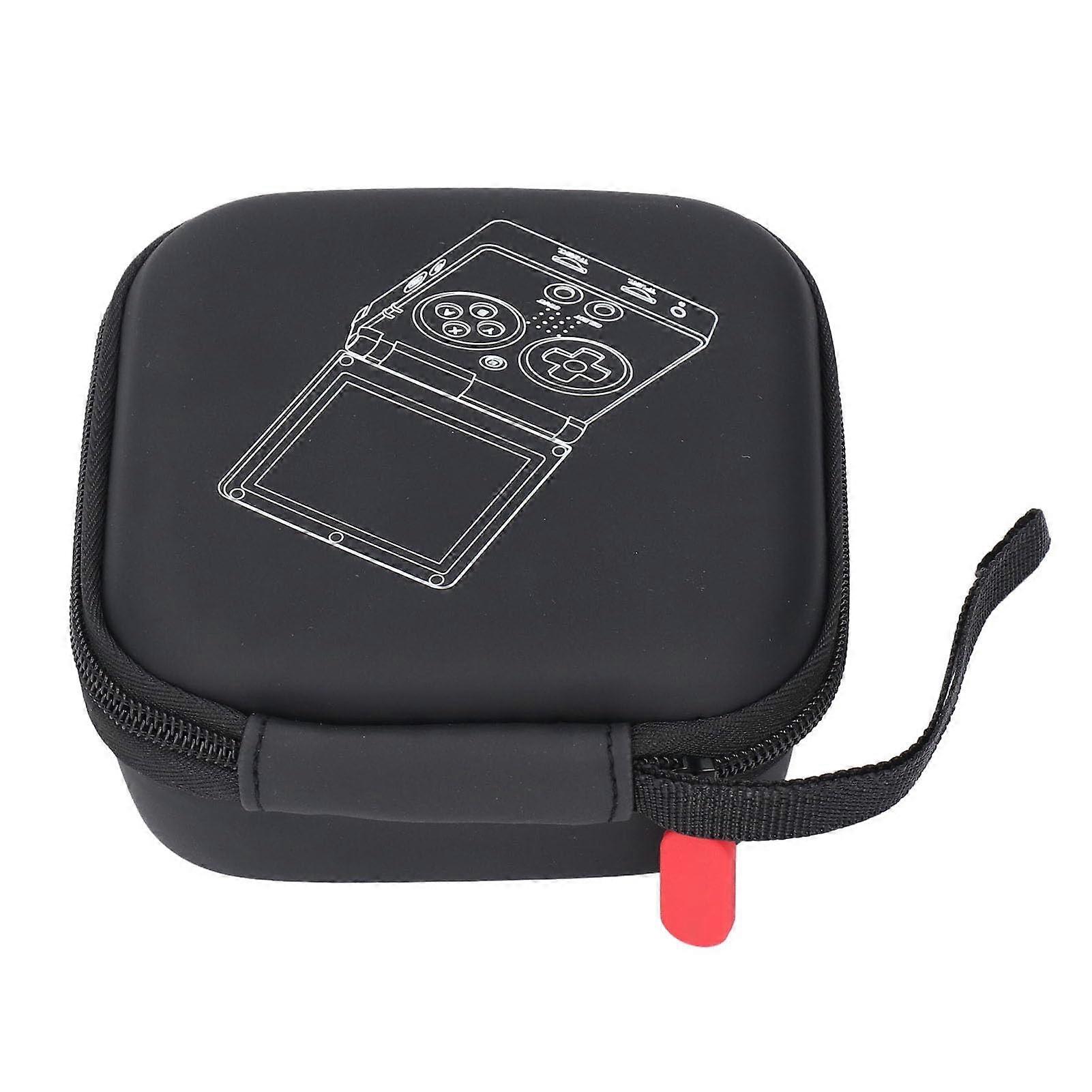 Handheld Game Console Case, Gaming Console Carrying Case for RG35XXSP, Portable Leather Game Console Holder Organizer Bag Accessories
