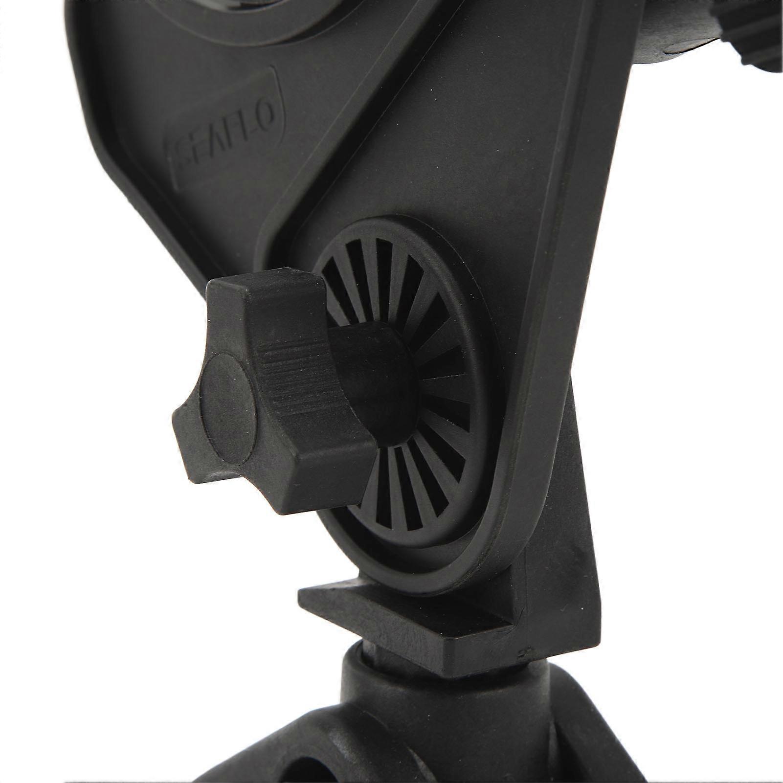 Fishing Rod Holder Clamp Base 360° Adjustable Rotating Weatherproof Open Grip Handle for Yachts Kayaks Speedboats