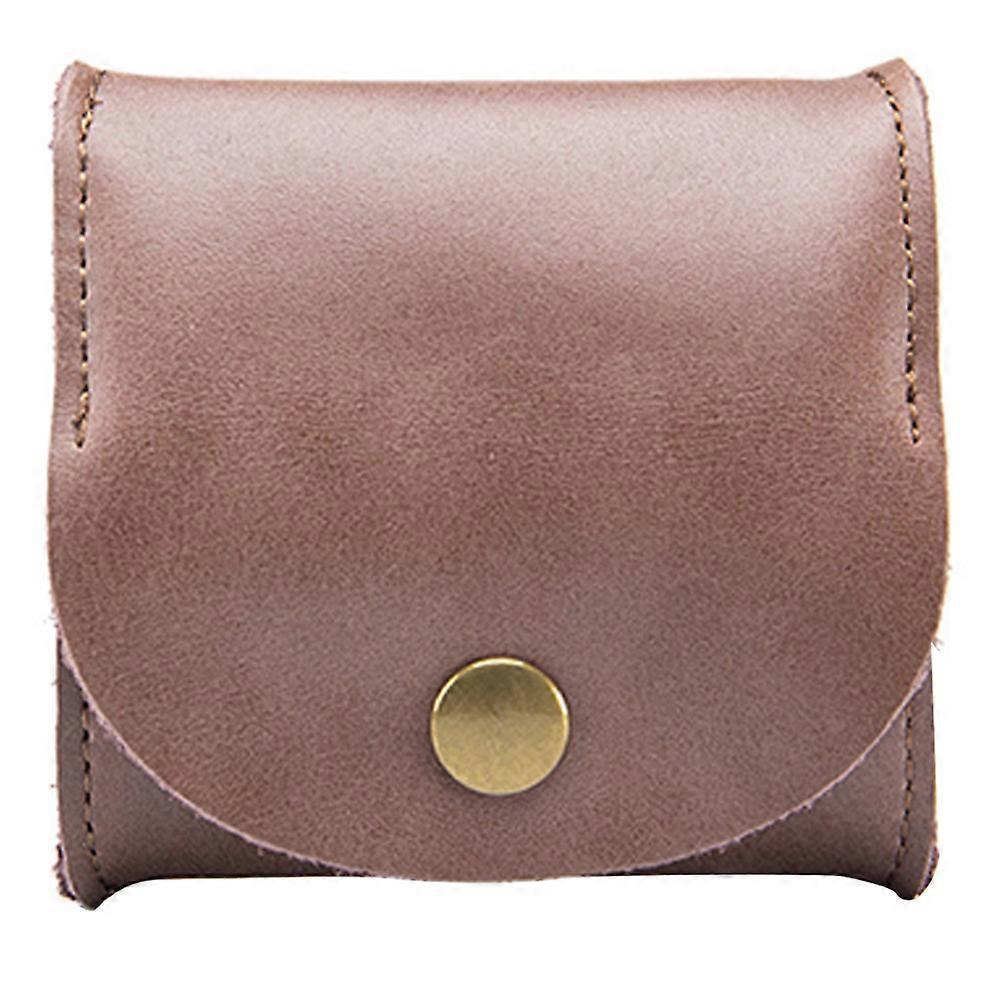 Small Money Pouch Mini Change Purse Earphones Case PU Material Rectangular Travel Business 8X8X1.5CM 1Pack