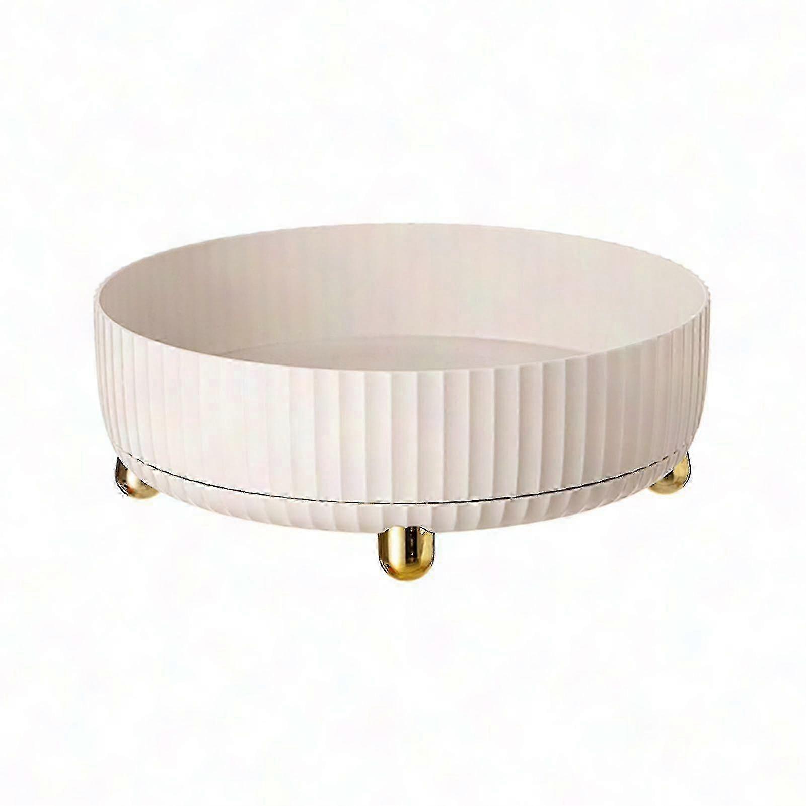 Adjustable Rotating Storage Shelf for Cosmetics and Perfume in Bathroom or Bedroom with Durable Containers