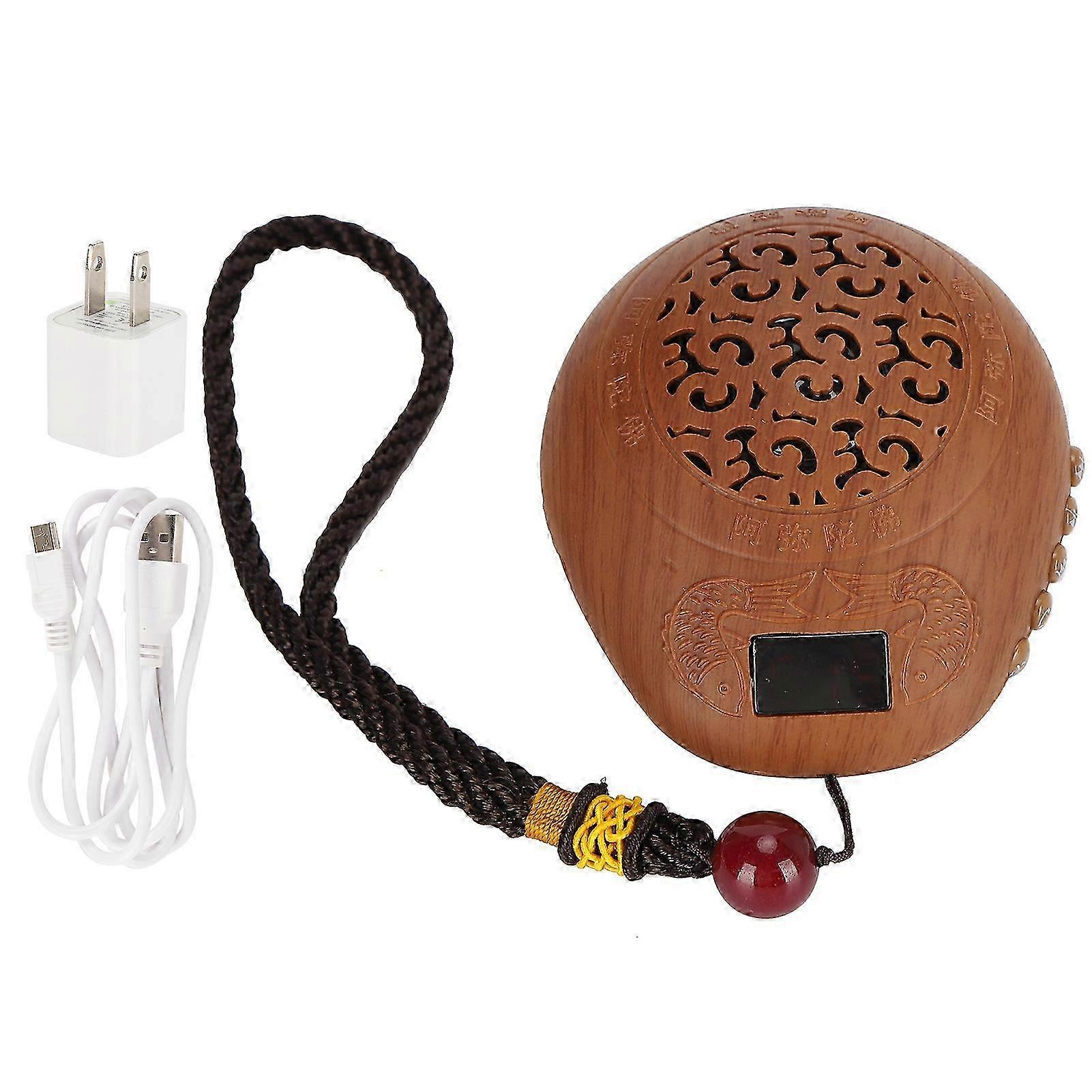Buddha Machine Plastic Rechargeable Scripture Player for Temple Chanting Tools US Plug 100-240V