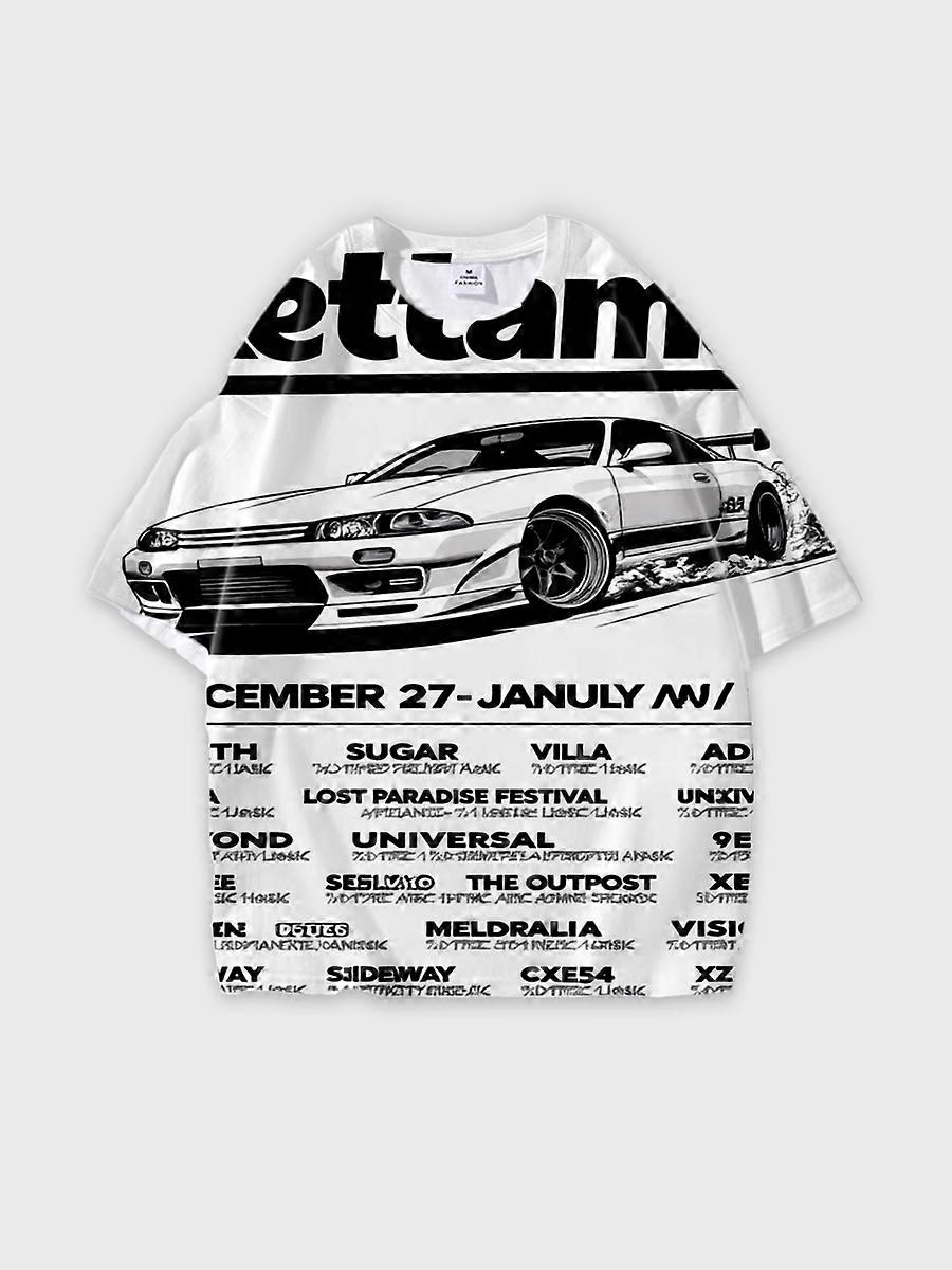 T-shirt round neck Pattern loose short sleeve JW2021