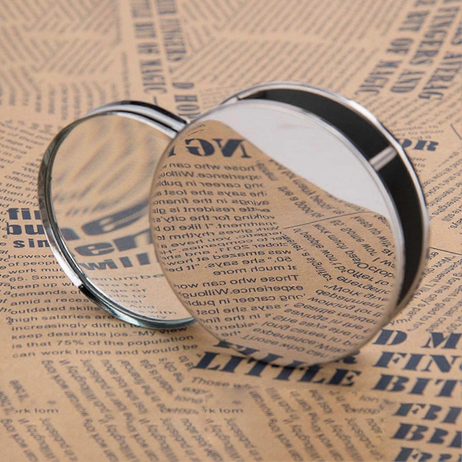 MiniLupe, 20x Magnification, Folding Pocket Magnifier with Metal Case