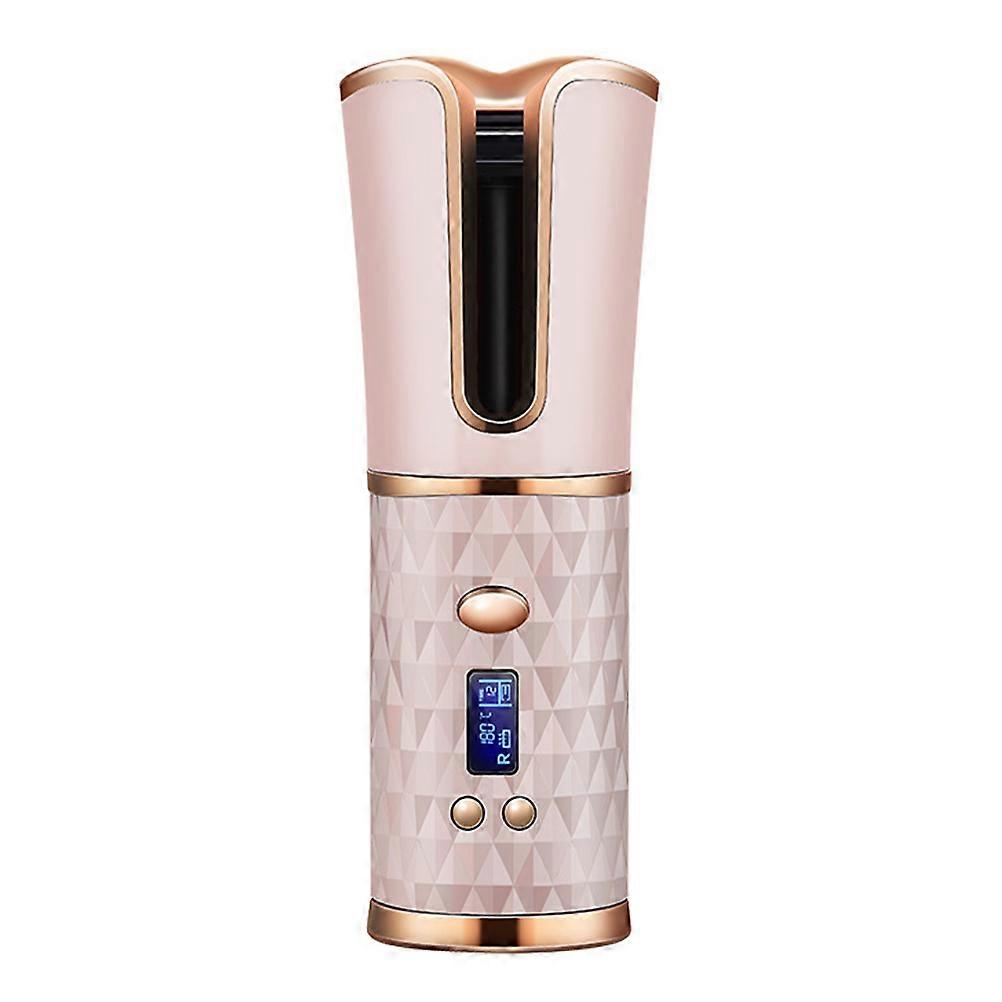 USB Rechargeable Wireless Hair Curler with Adjustable Temperature, Timer & LED Display   Portable Cordless Automatic Styling Tool for Effortless Curls