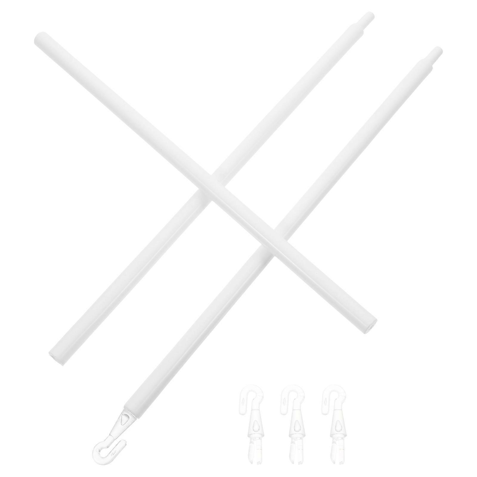 Plastic Blind Wand Replacement Rod for Curtains 1Set with Hook
