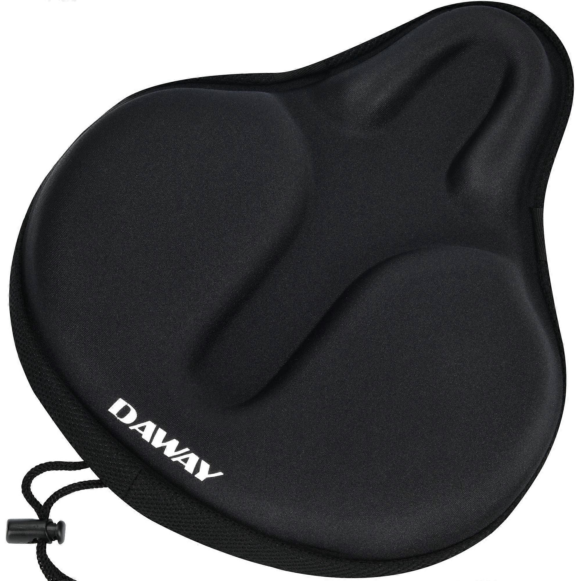 C6 Comfortable Bicycle Saddle Cover with Foam Gel Padding, Size: 30 x 27 cm (L x W), Black, C6 (Gel Foam Pad)