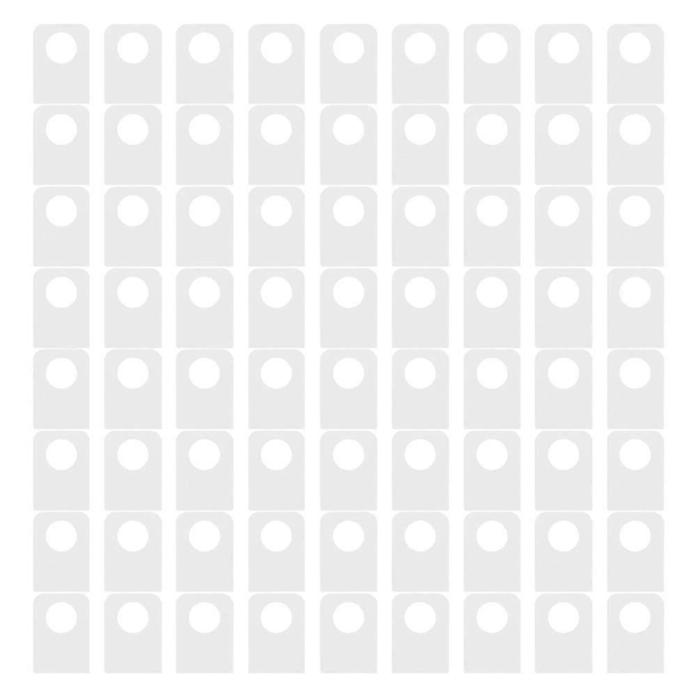 Self-Adhesive Clear Plastic Hang Tags for Retail Display 1500Pcs Strong Stick Hooks