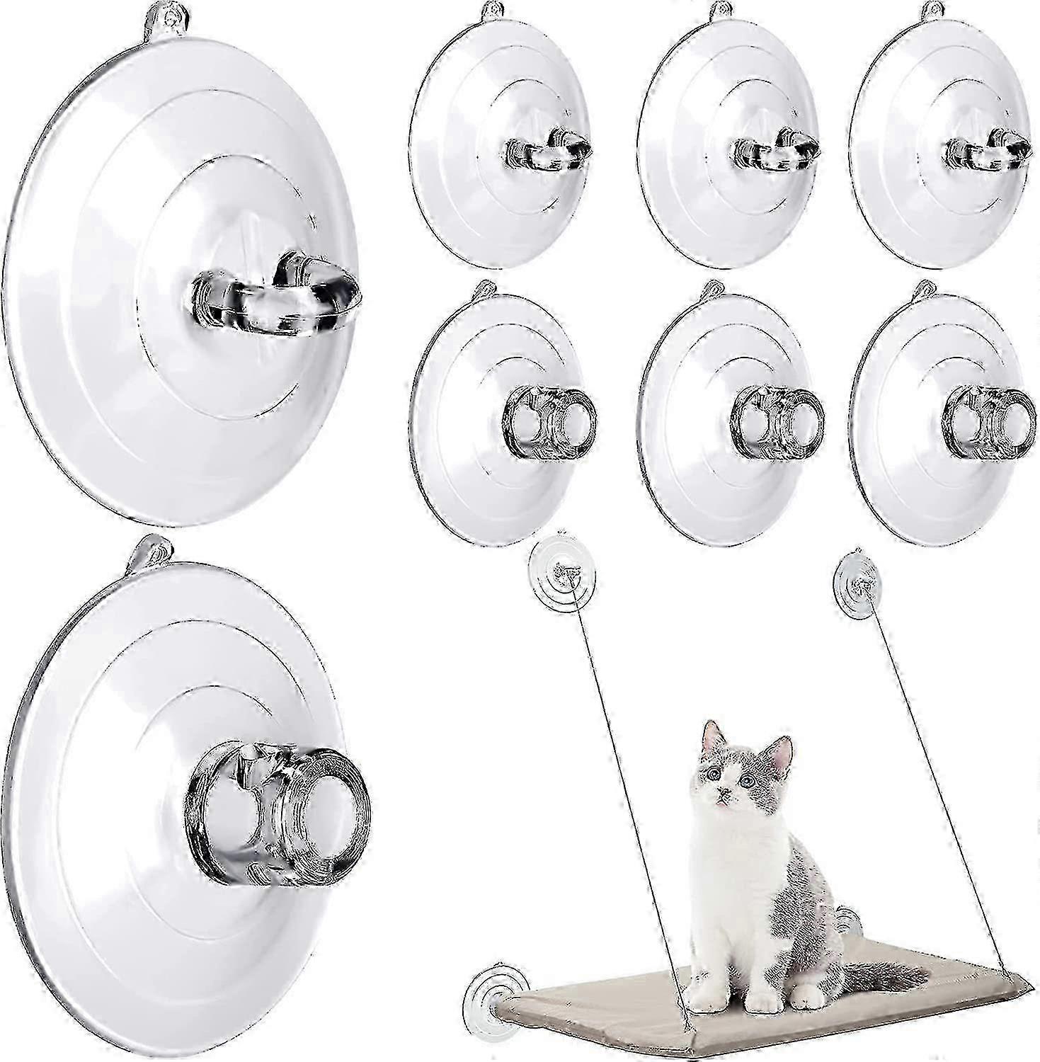 8 Pcs Suction Cups Cat Window Perch Cat Window Hammock Replacement Suction Cup for Kitty Cat Window 