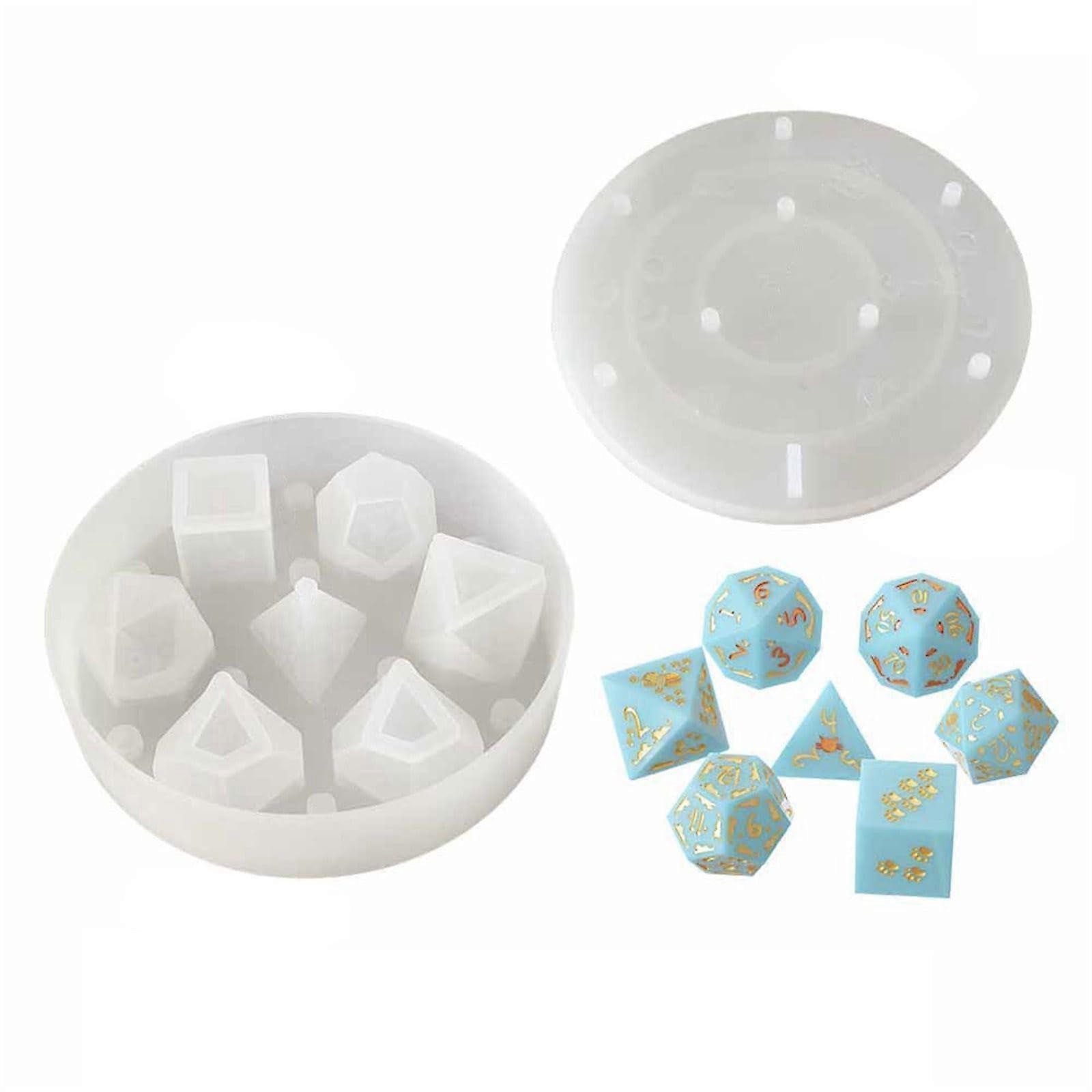 Silicone Molds With Cat Paw Prints And Dice Shapes, Size Reference, Flexible Craft Molds