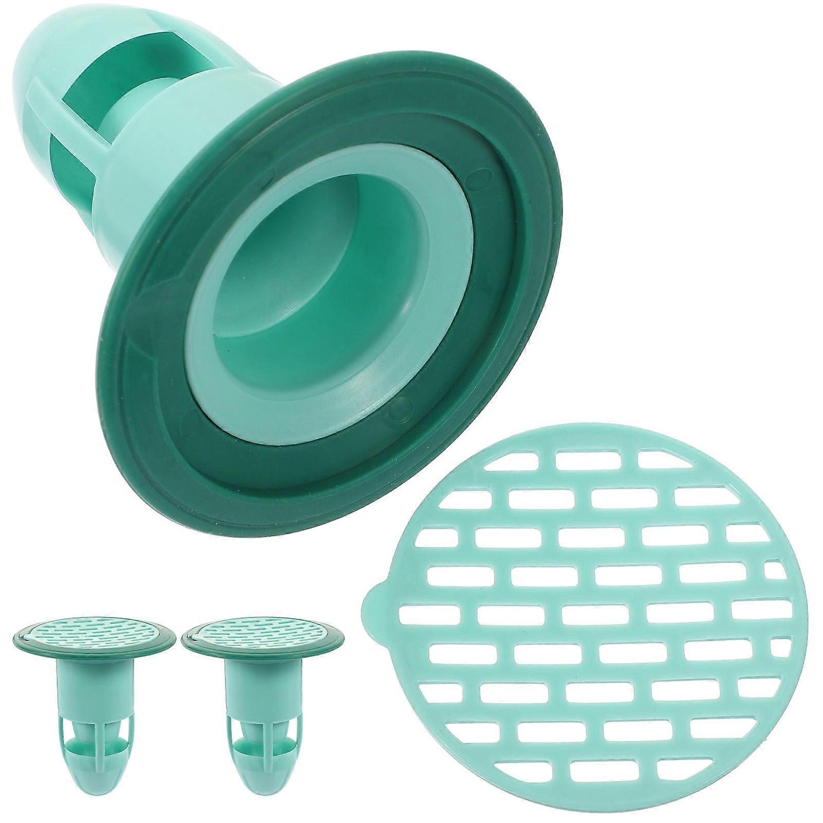 Kitchen Sink Filter Stopper Bathroom Basin Plug To Prevent Odor Gas Diffusion Household Users Abs Material 3Pcs