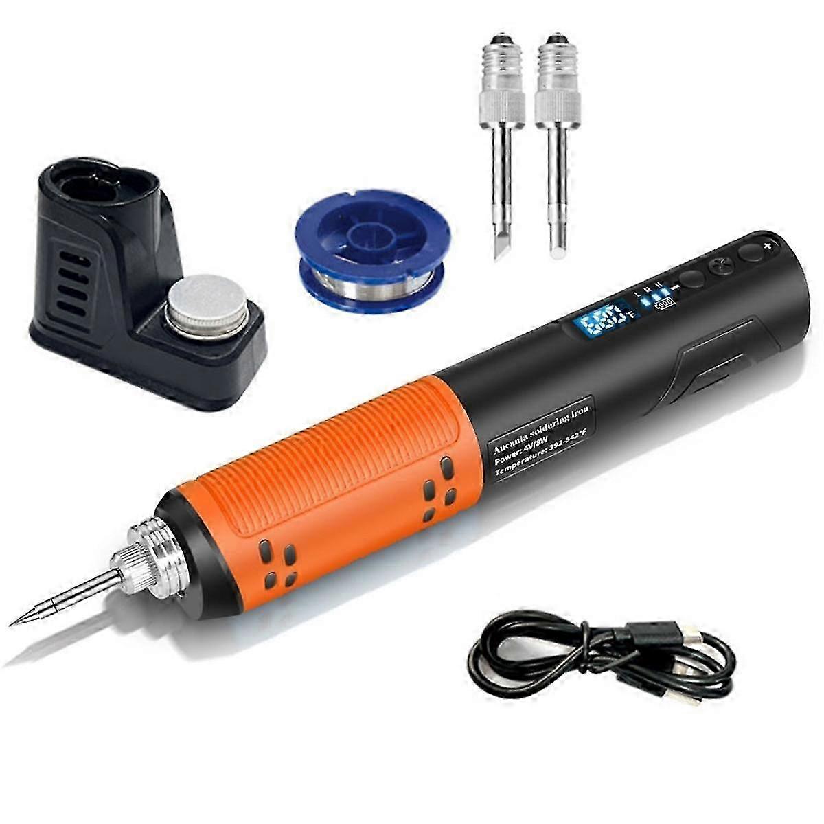 Portable USB Rechargeable Wireless Soldering Iron Kit with Digital Display