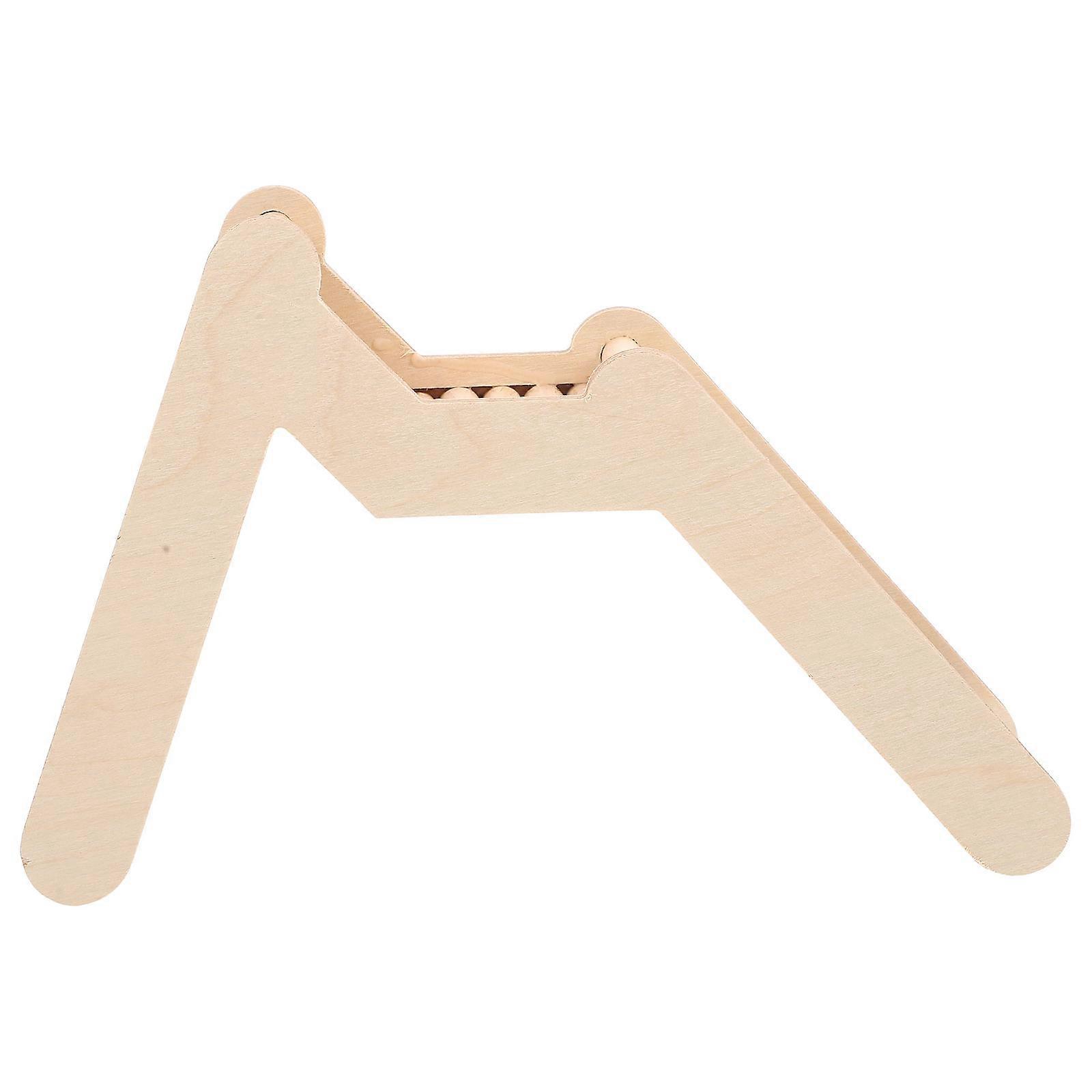 Wooden Hamster Ladder for Pet Use Natural and Durable Light Yellow 5 x 3.1 x 2.7 inches