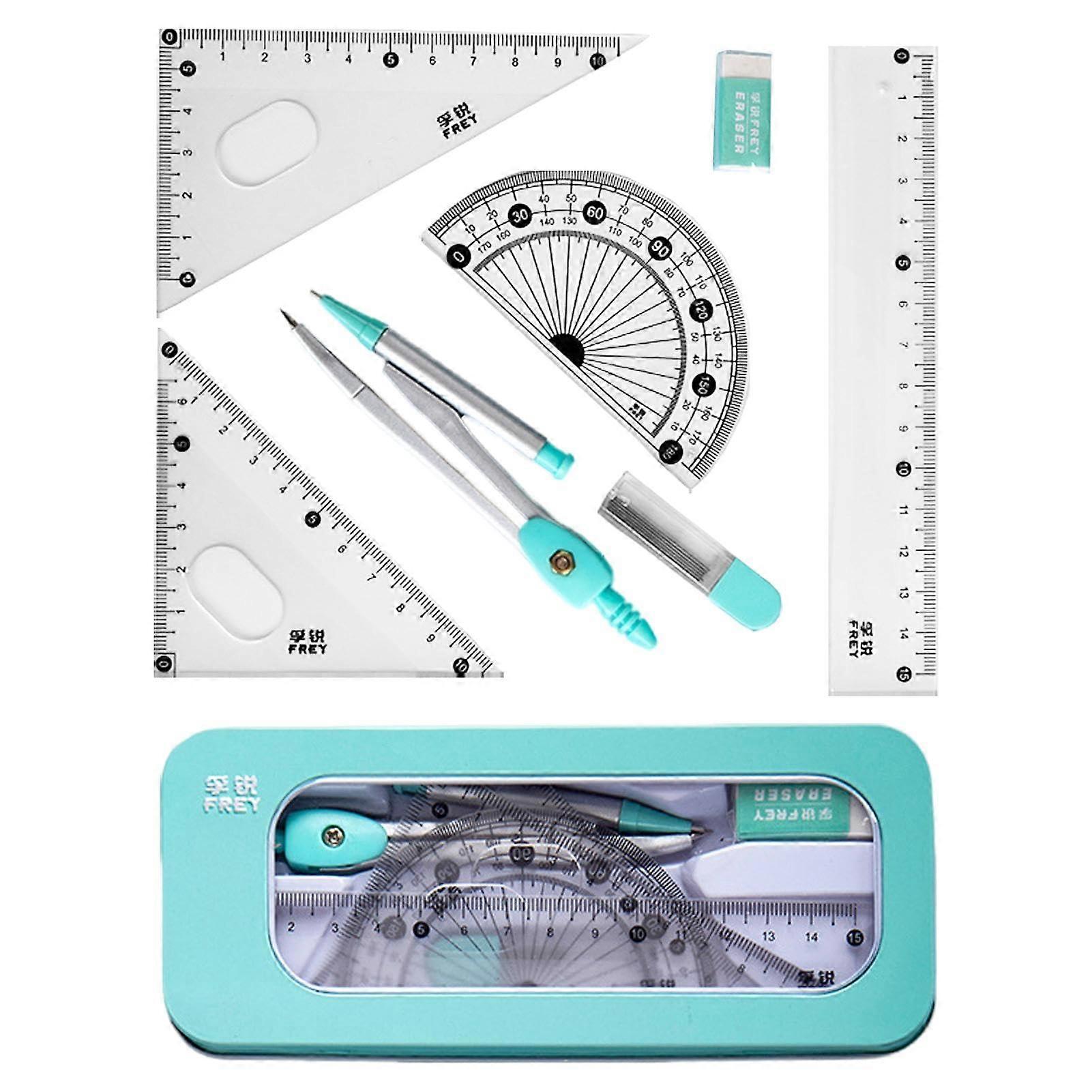 Ruler Set, Protractor Set, Geometry Kit for Artists and Students