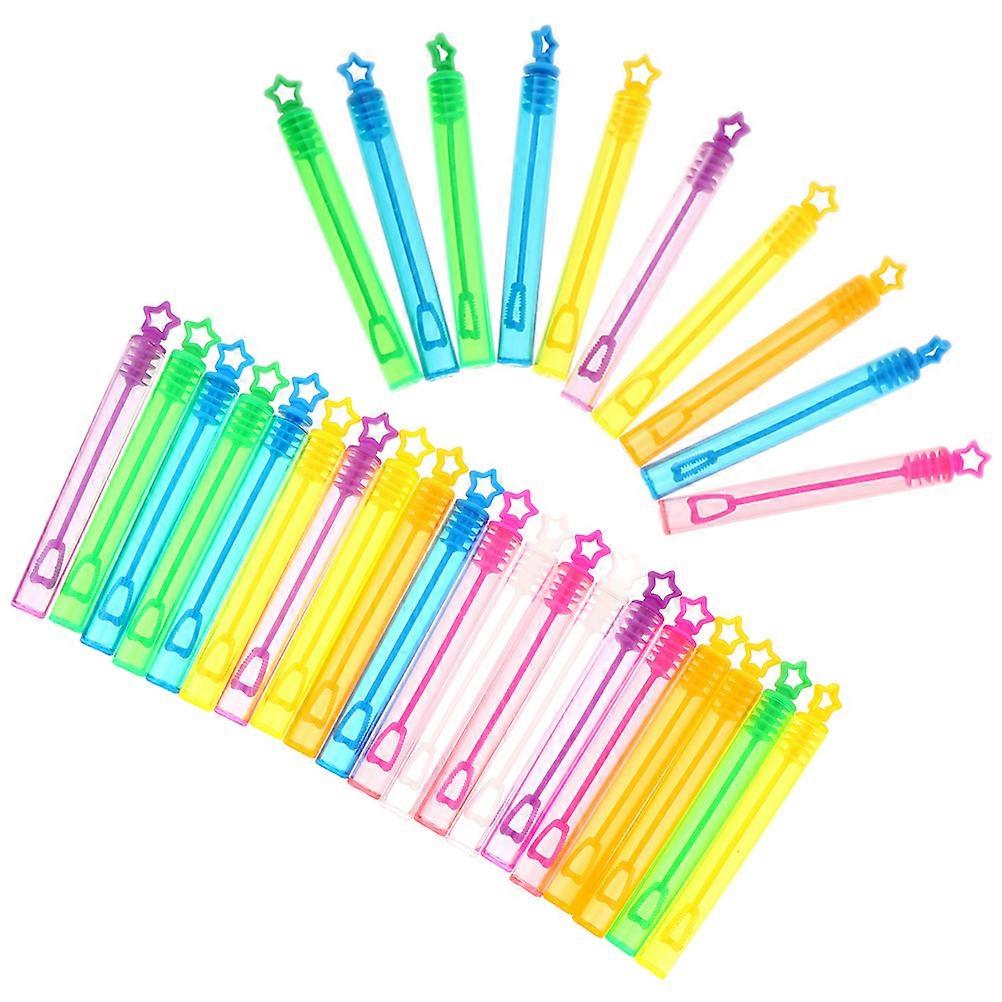 Mini Size Empty Bubble Bottles Star Shape Bubble Blowing Tube For Families Park And Beach 30Pcs